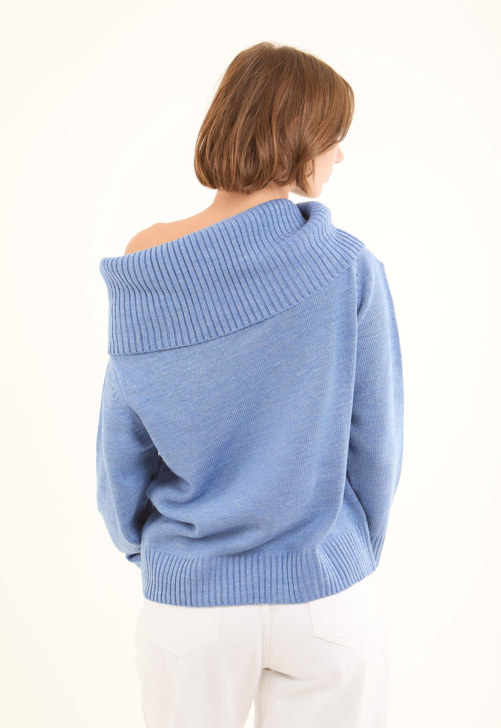 Long Sleeves Fashionable Off-Shoulders Pullover