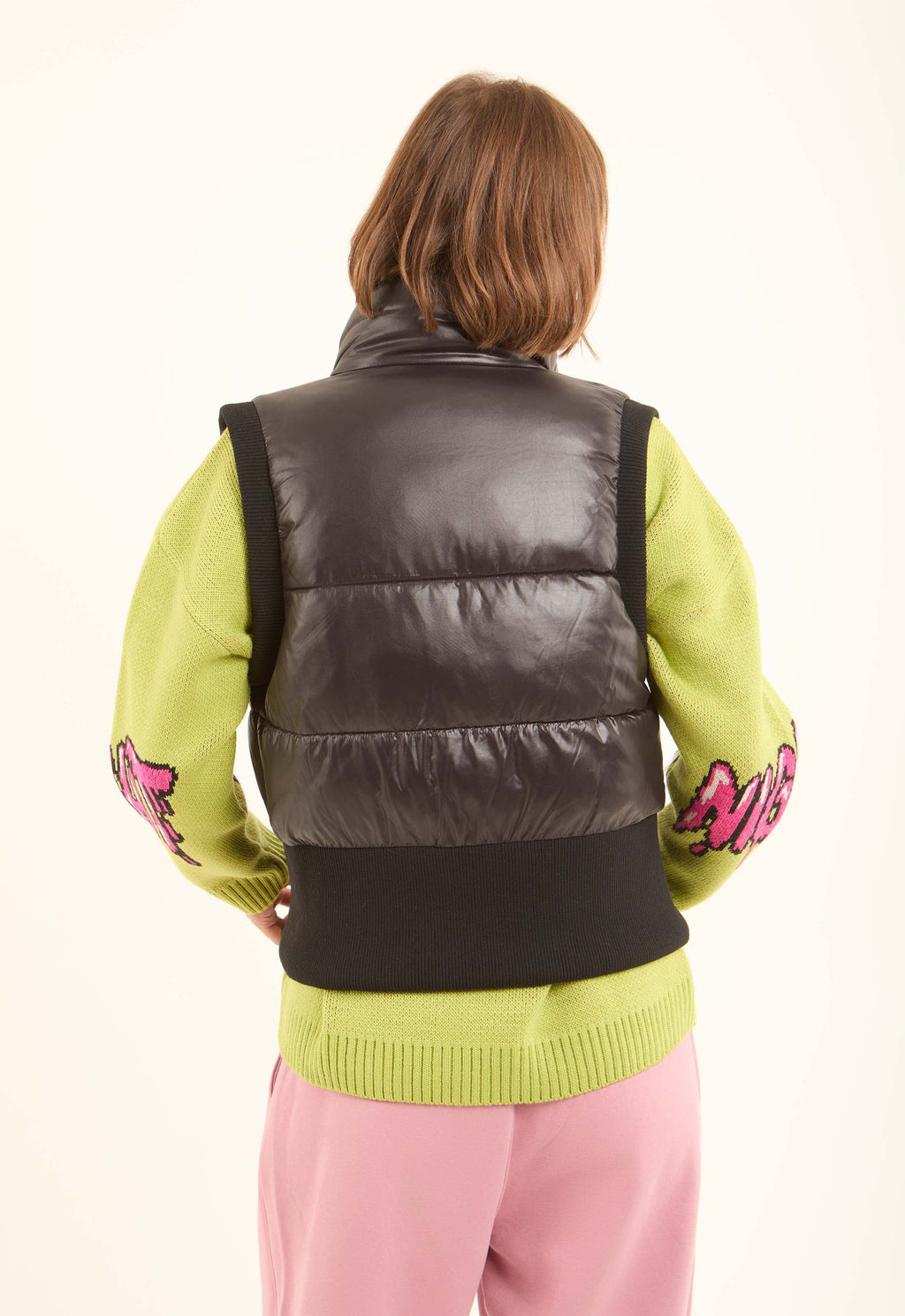 Sleeveless Puffer Vest with Double Closure