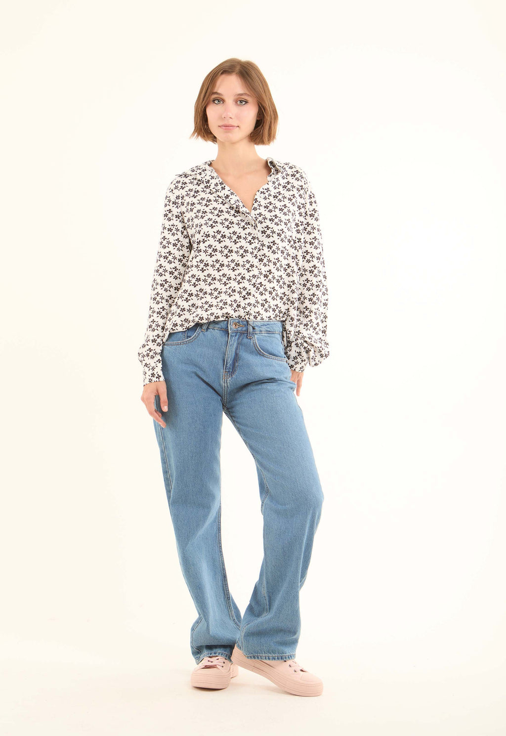 Comfy Relaxed Fit Floral Viscose Shirt