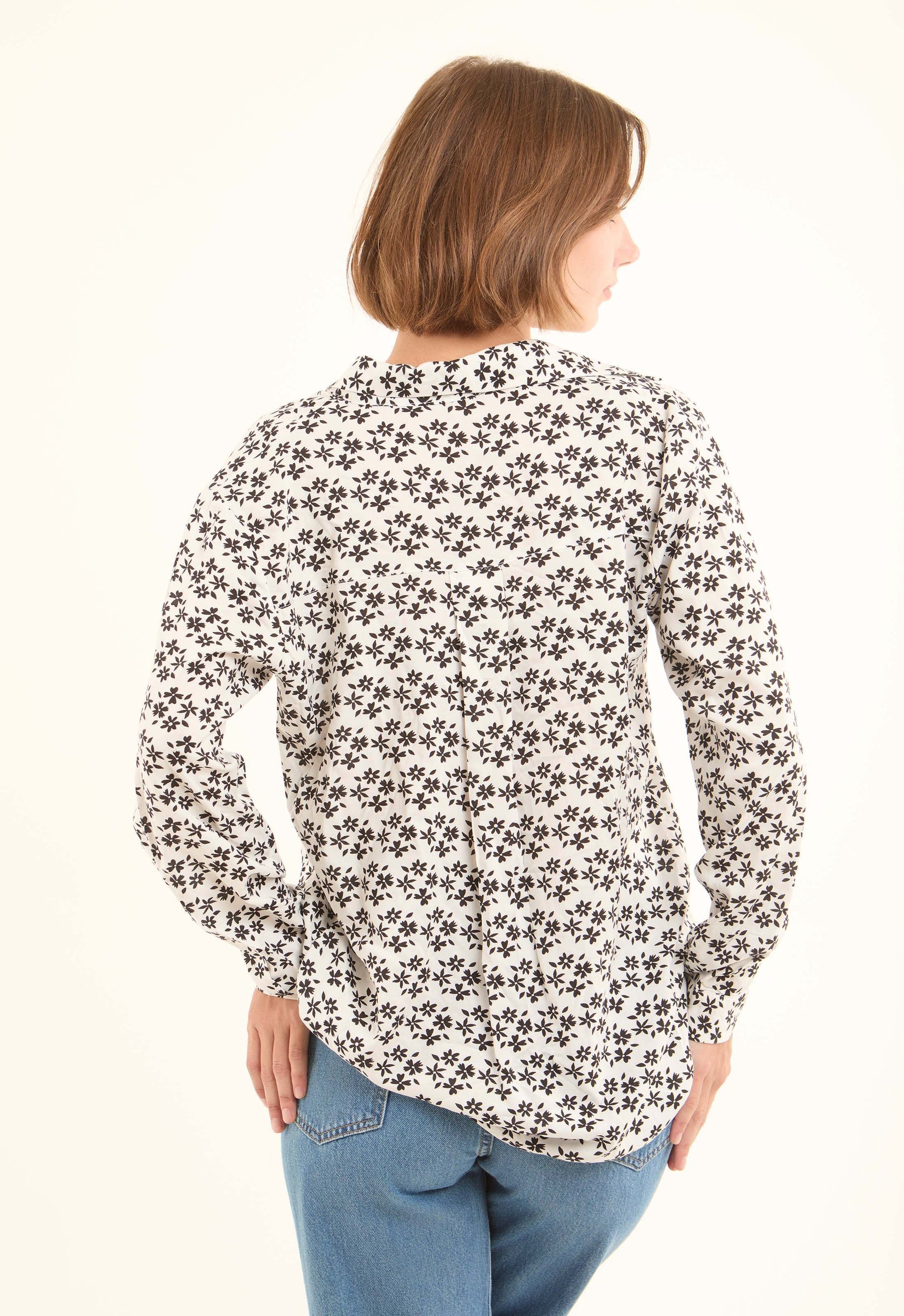 Comfy Relaxed Fit Floral Viscose Shirt