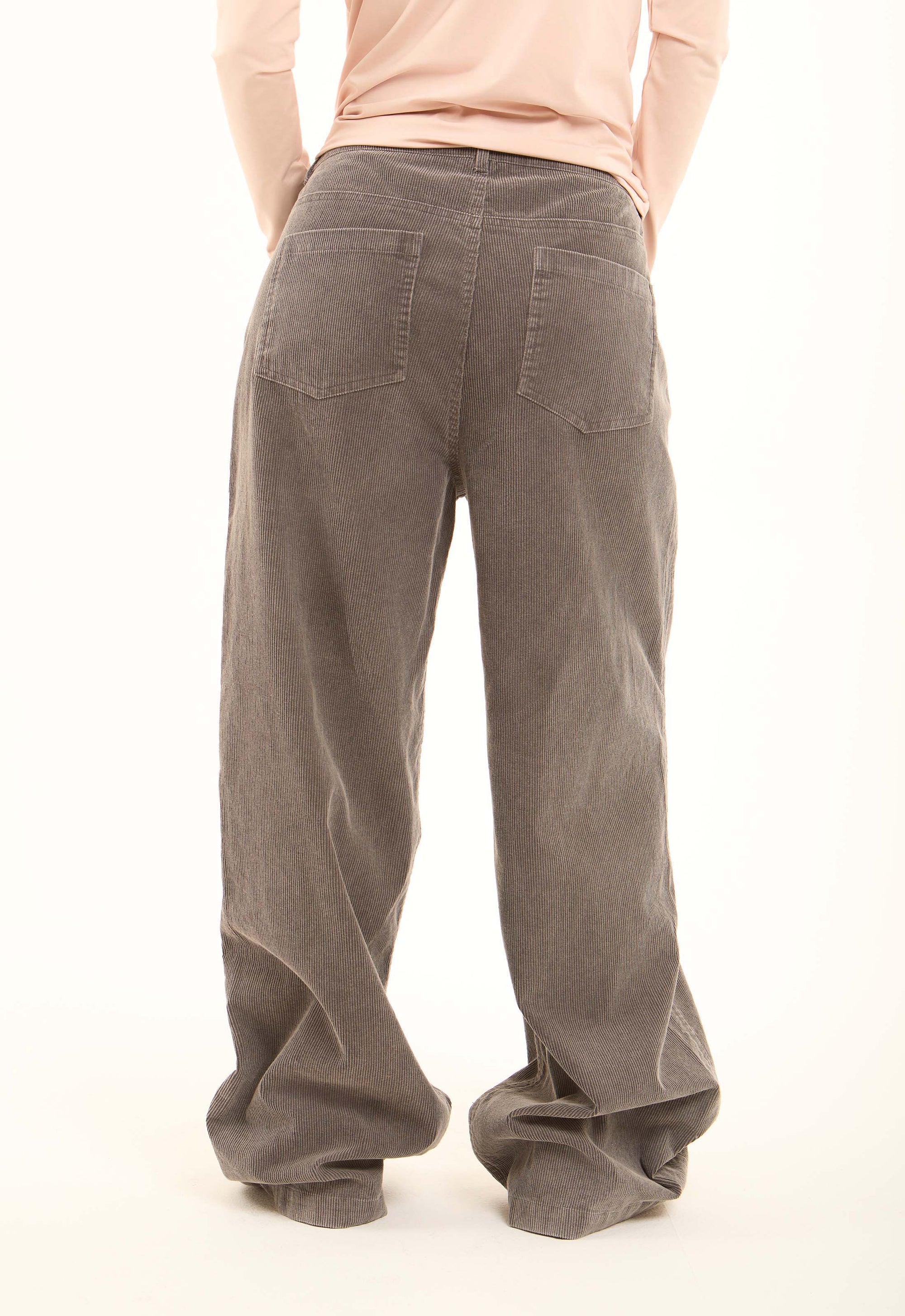 Corduroy Wide-Leg Pants