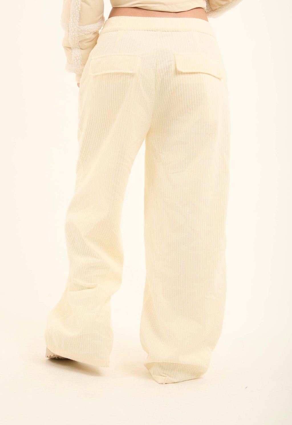 Soft Corduroy Wide-Leg Pants