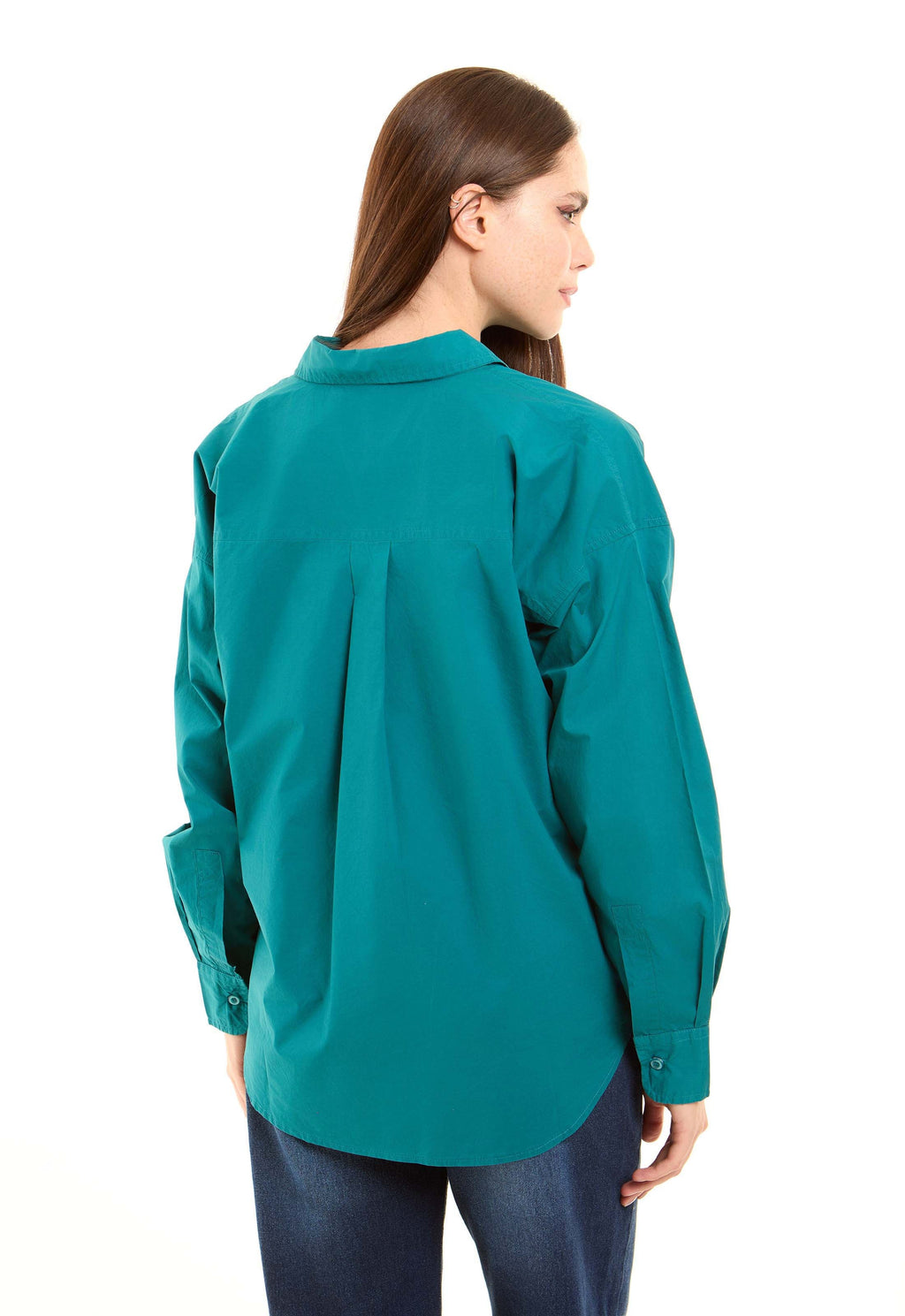 Solid Long Sleeves Cotton Shirt