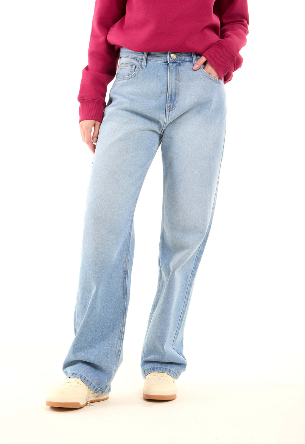 Classic Straight-Leg Denim Jeans