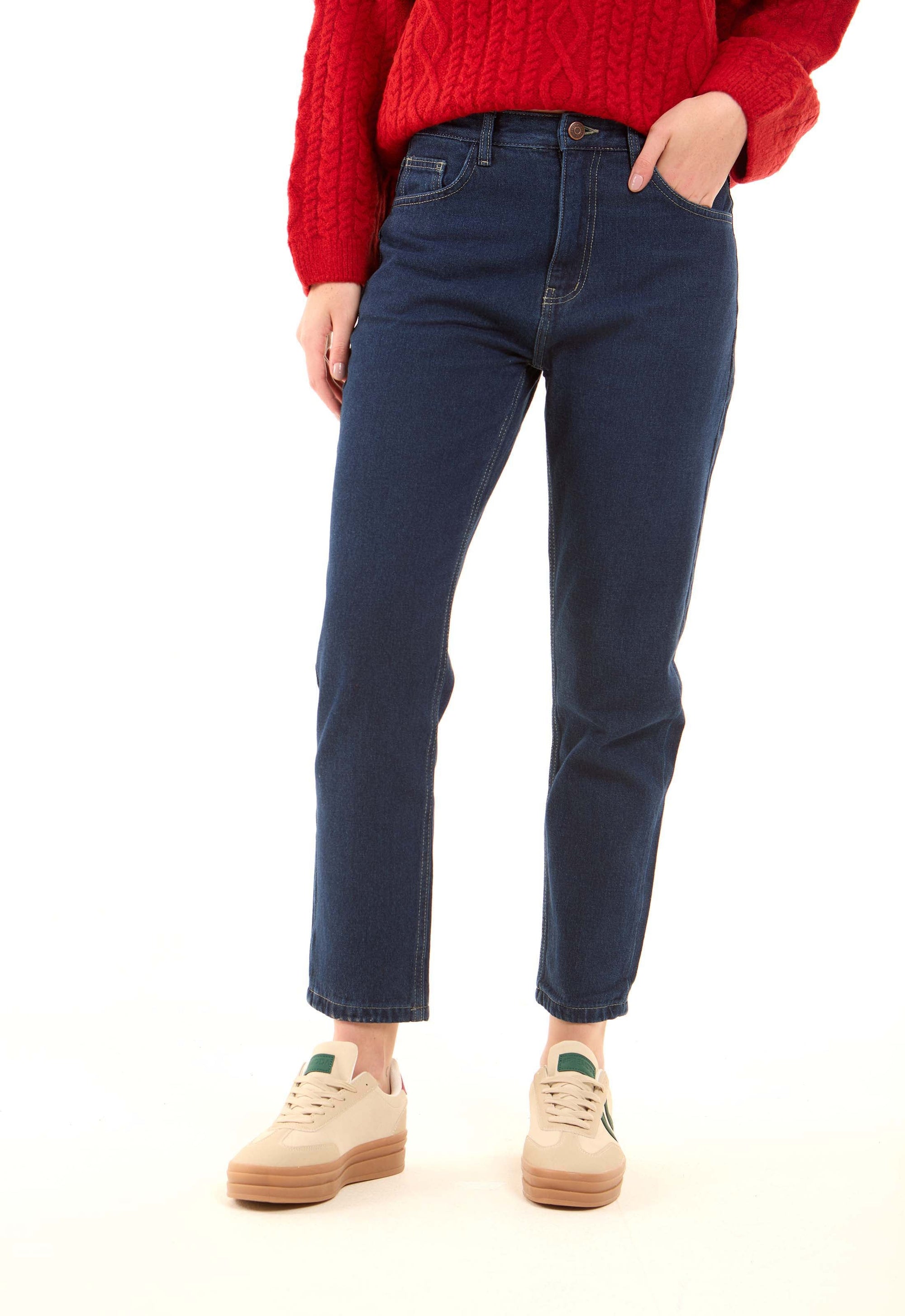 Sleek Slim-Fit Denim Jeans