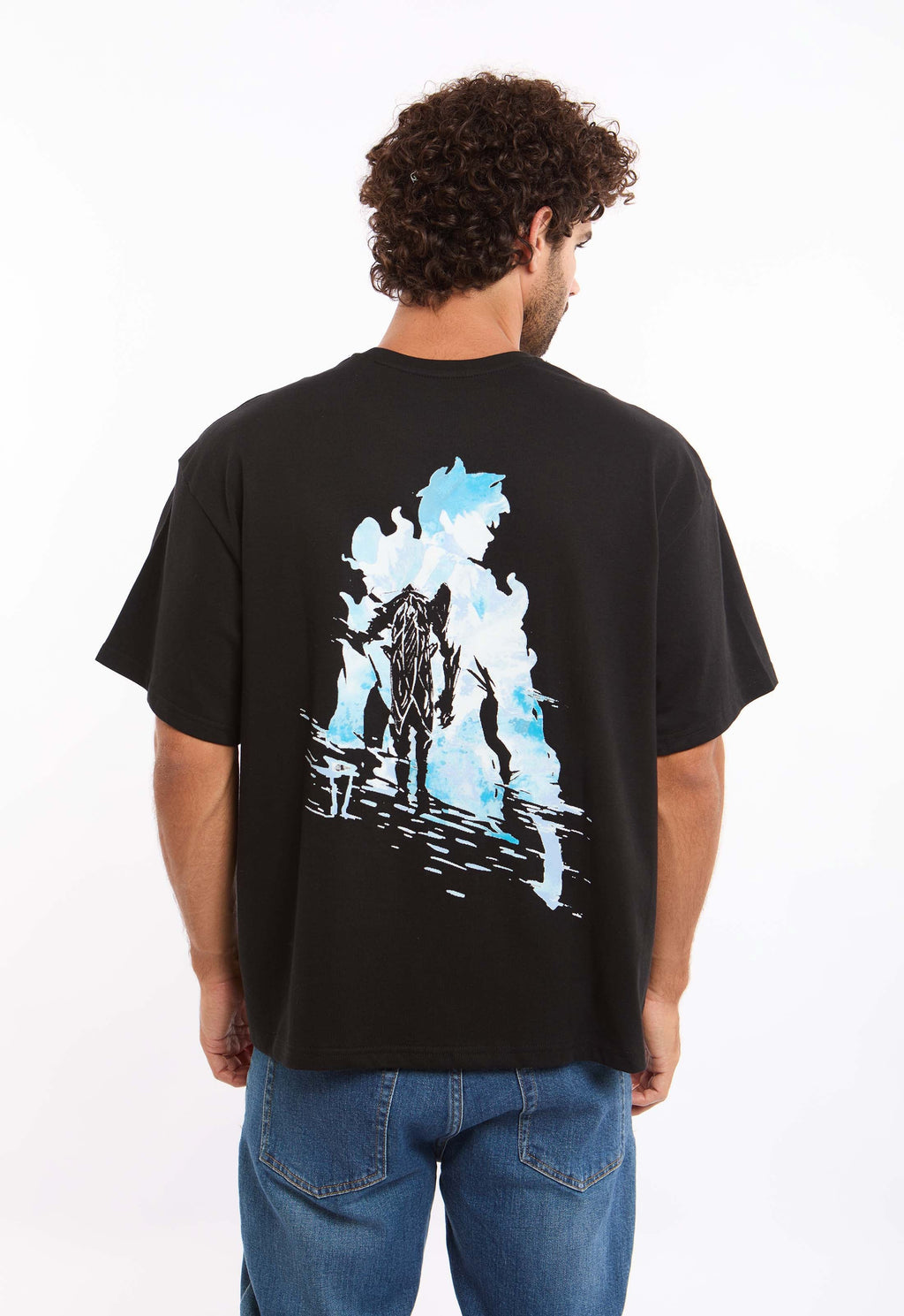 Printed "Solo Leveling" Elbow Sleeves Tee