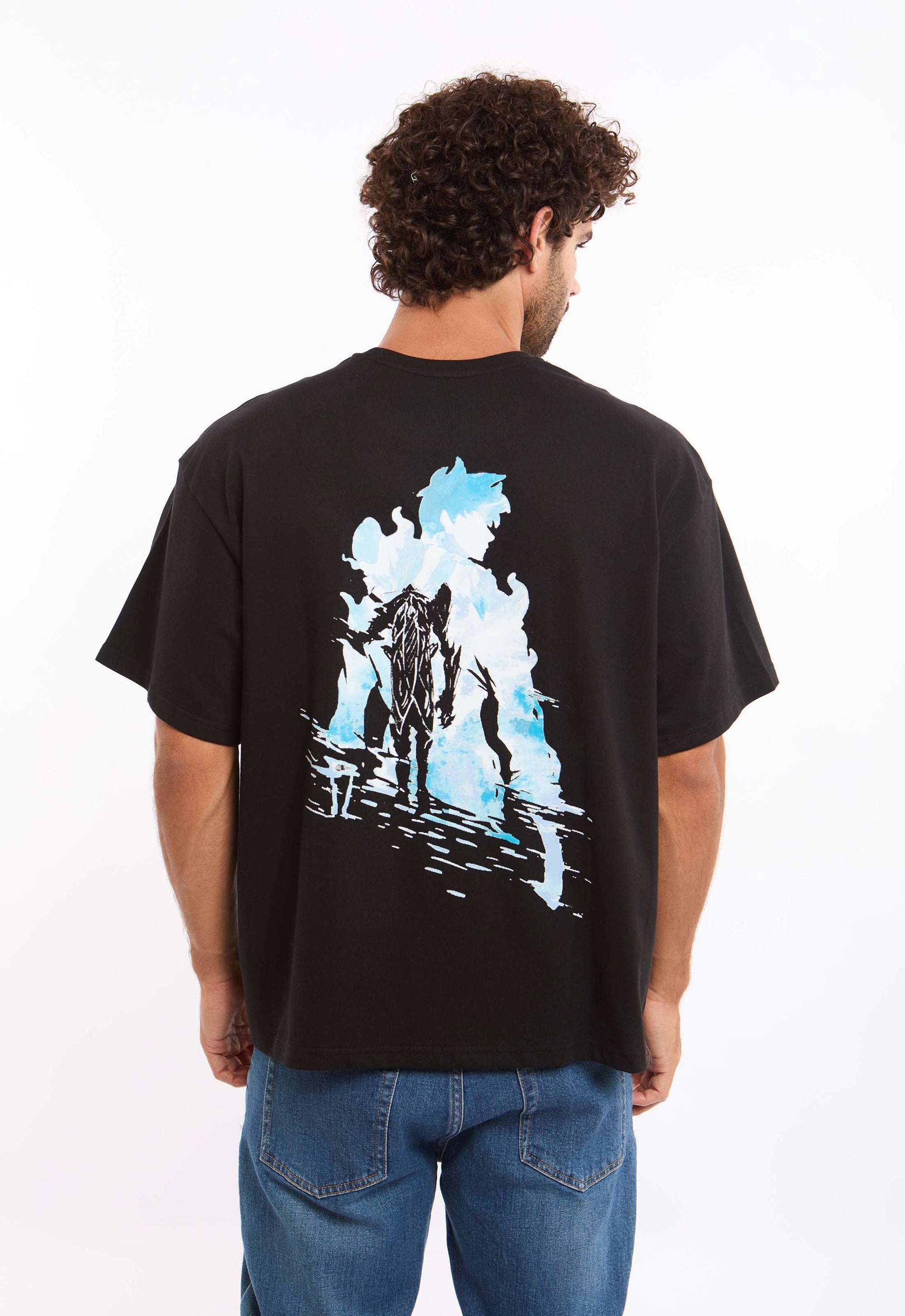 Printed "Solo Leveling" Elbow Sleeves Tee