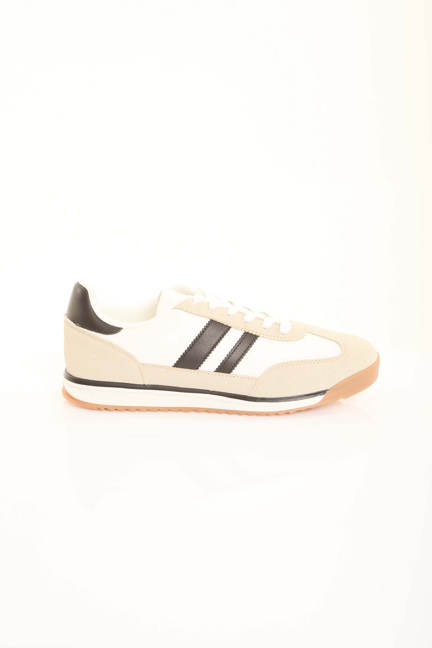 Retro Stripe Detail Lace-Up Trainers