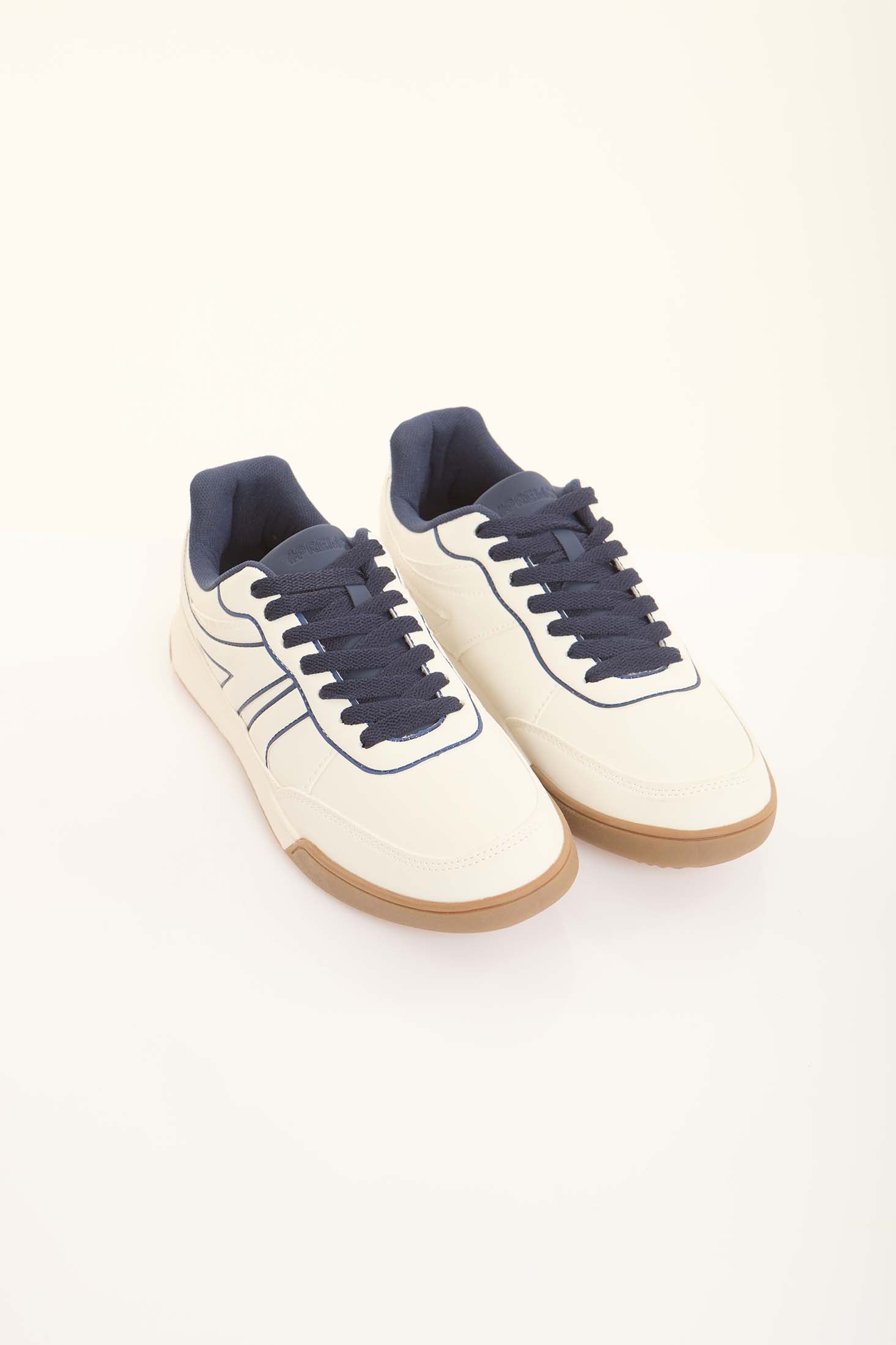 Classic Court Style Lace-Up Trainers