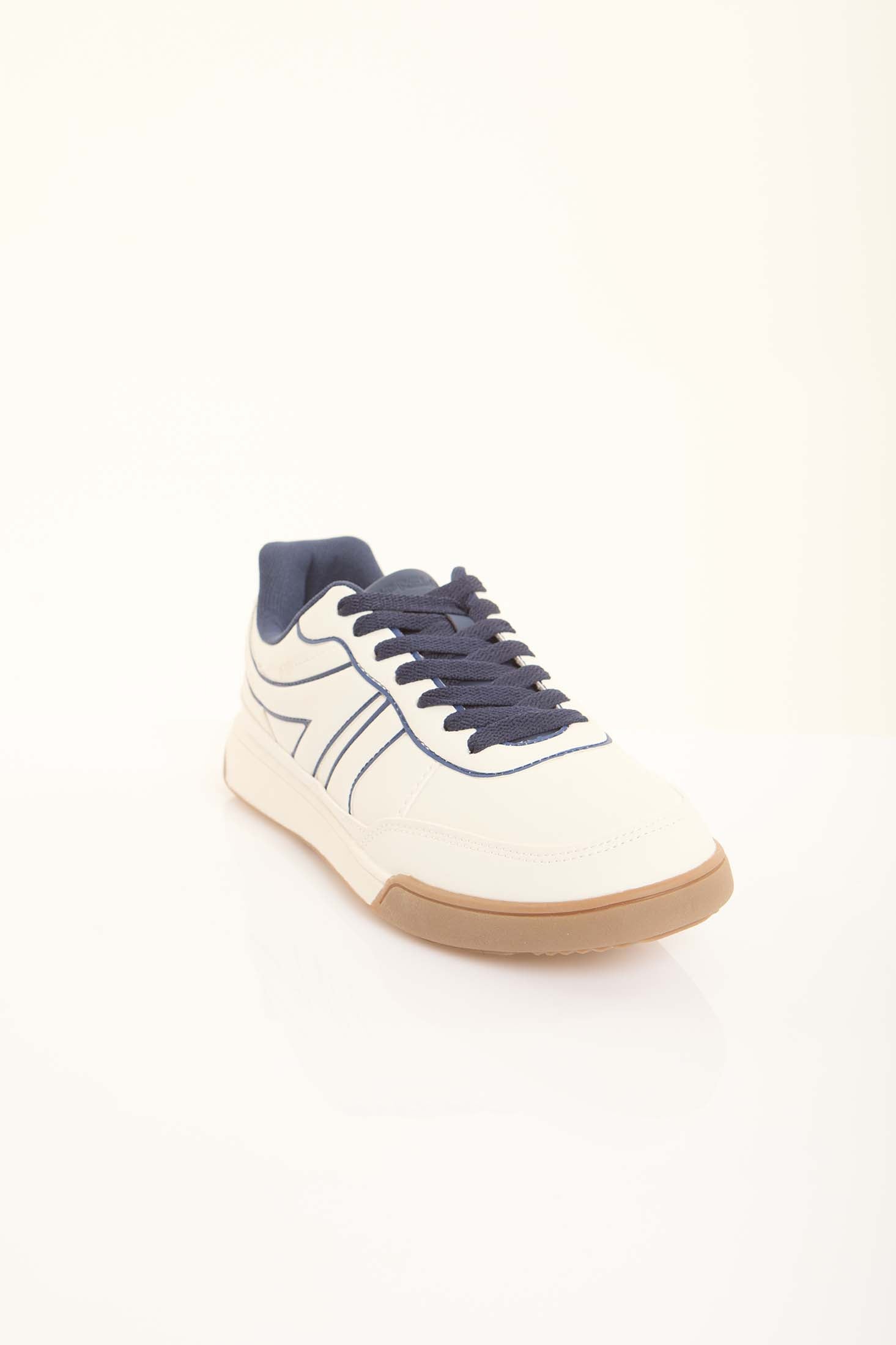 Classic Court Style Lace-Up Trainers