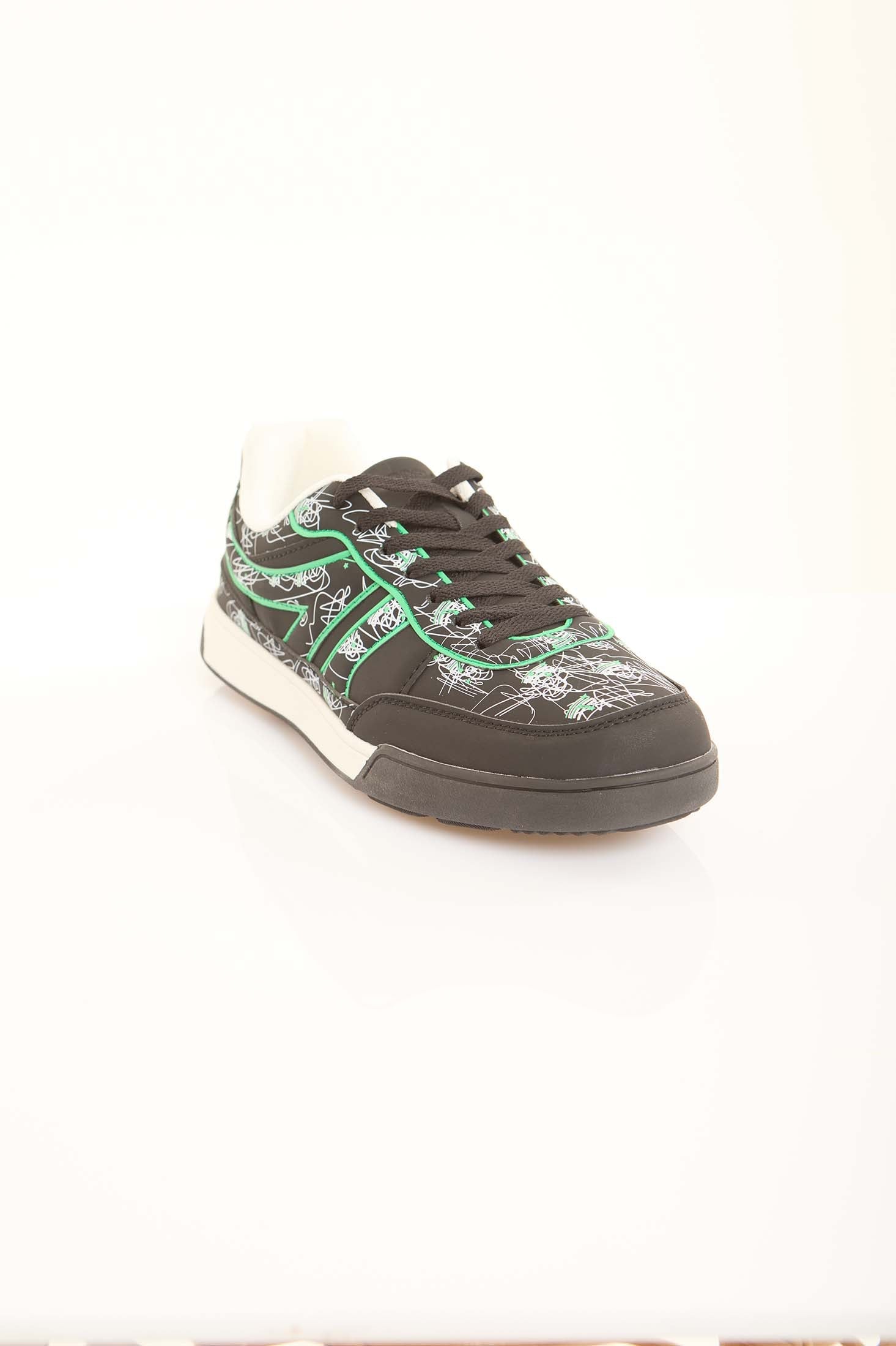 Classic Court Style Lace-Up Trainers