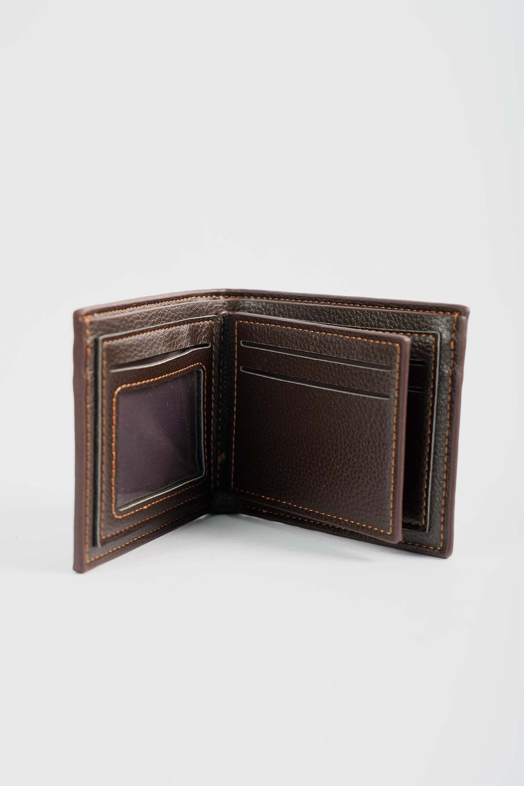 Slim Textured-Fold Wallet