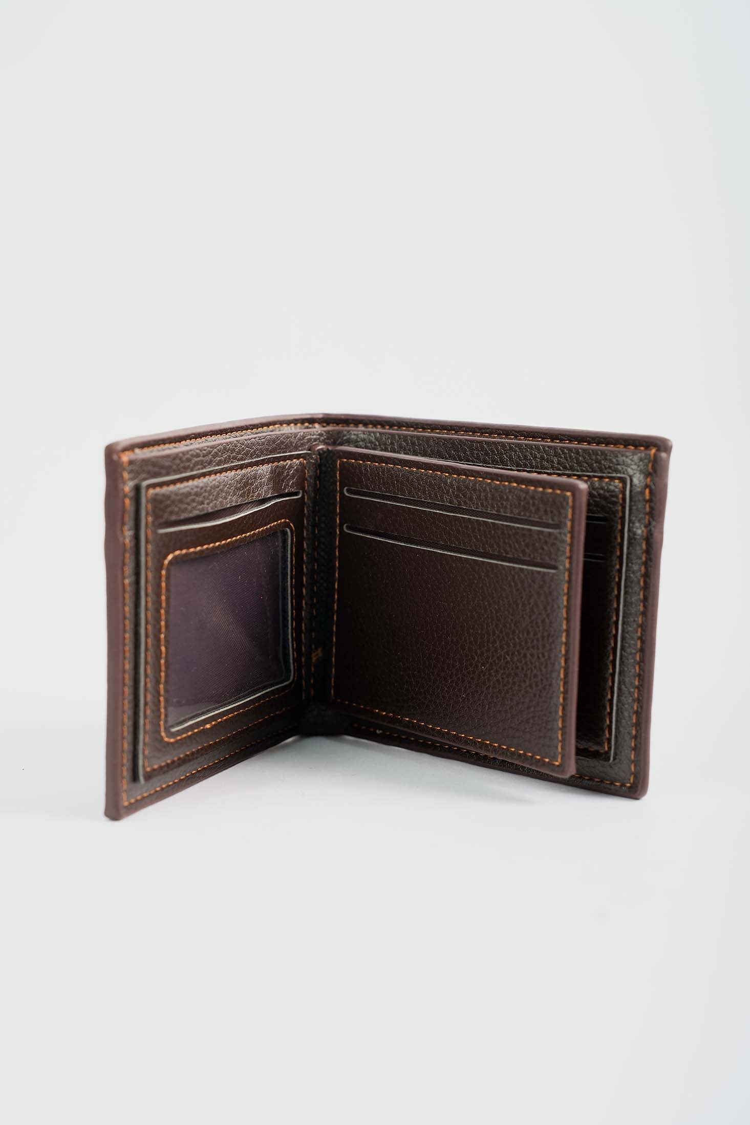 Slim Textured-Fold Wallet