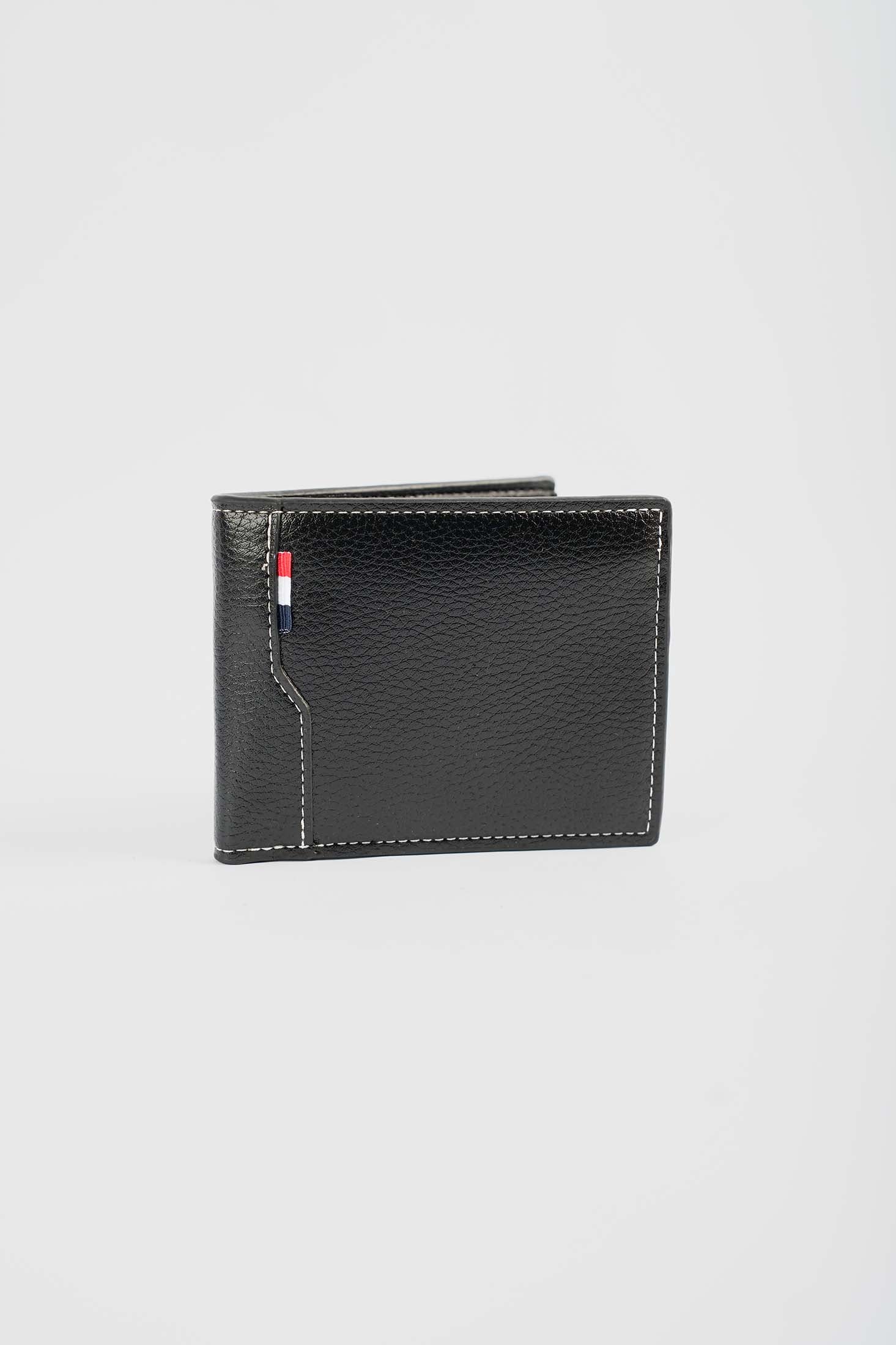 Slim Textured-Fold Wallet