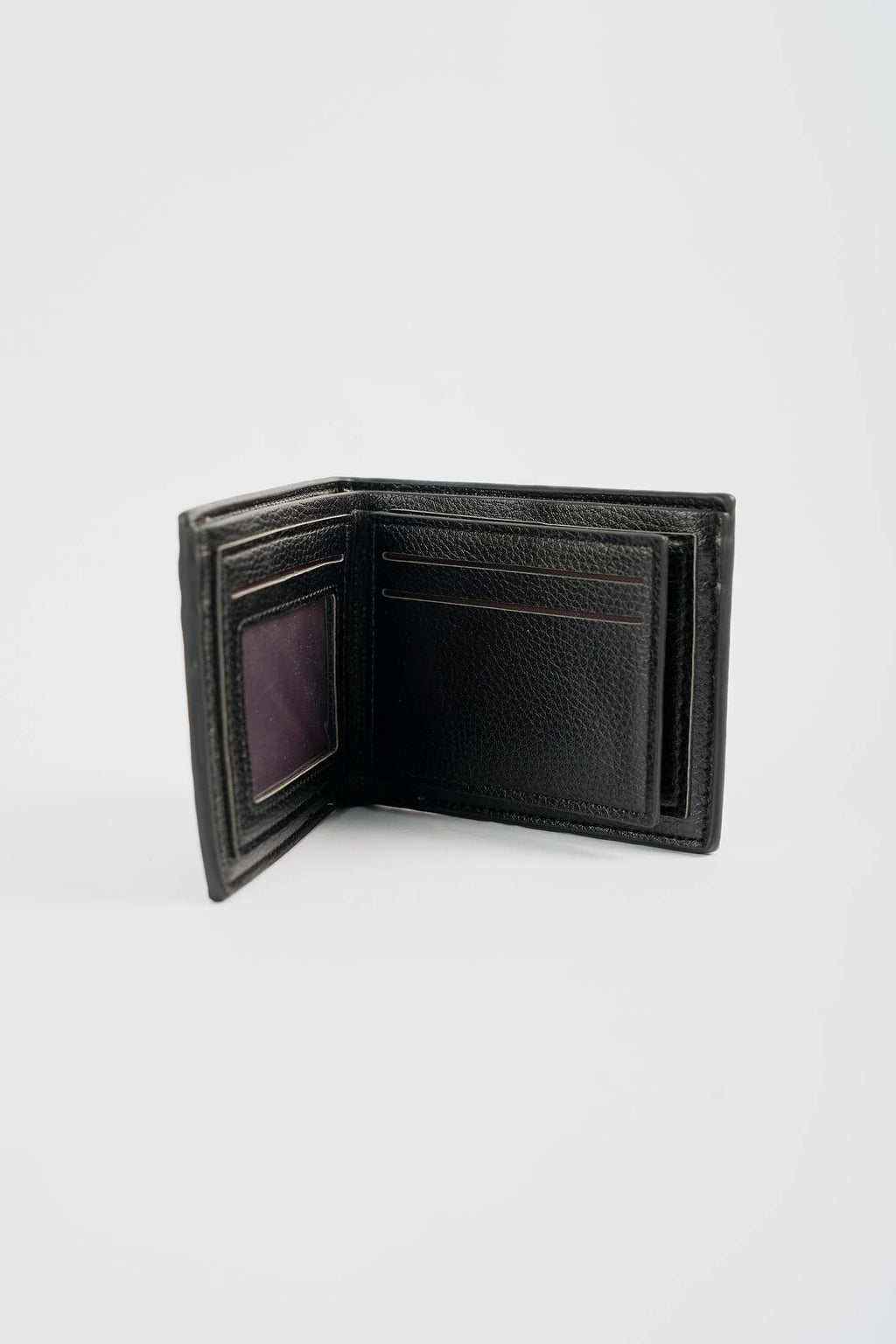 Slim Textured-Fold Wallet