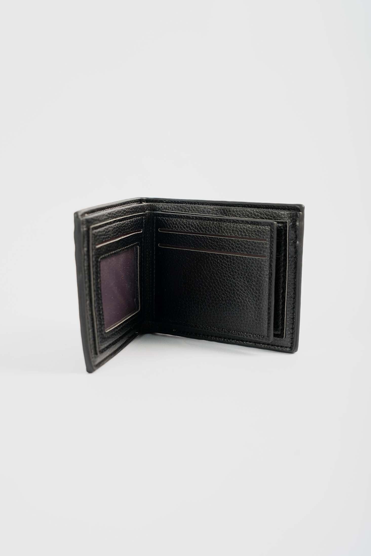 Slim Textured-Fold Wallet