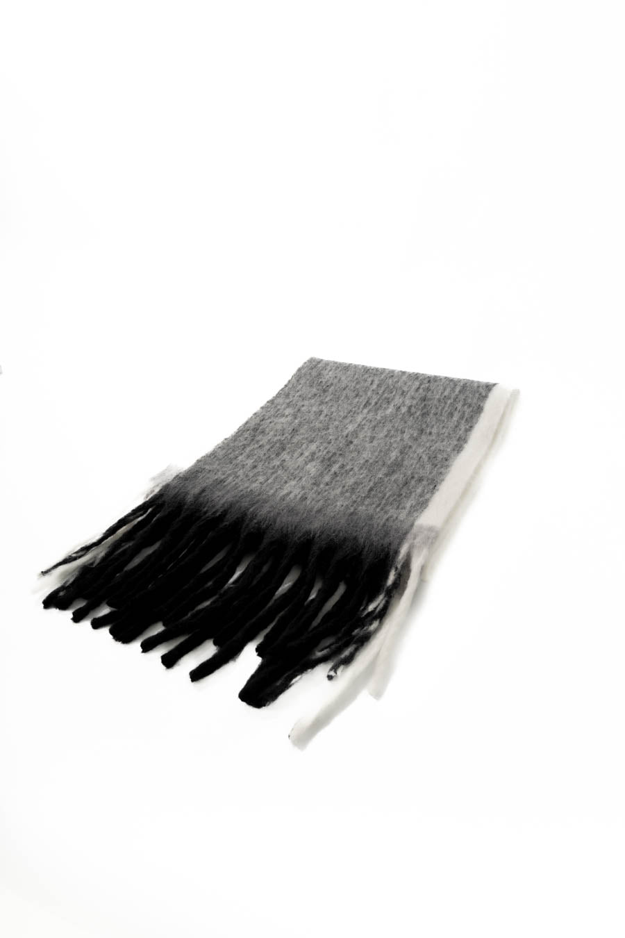 Ombre Fringe Trim Rectangular Scarf