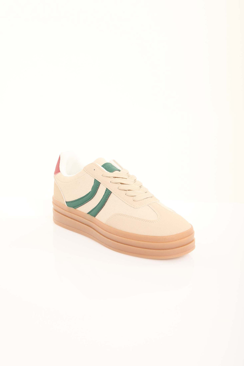 Mid-Sole Leather Shoes with Leopard Touch