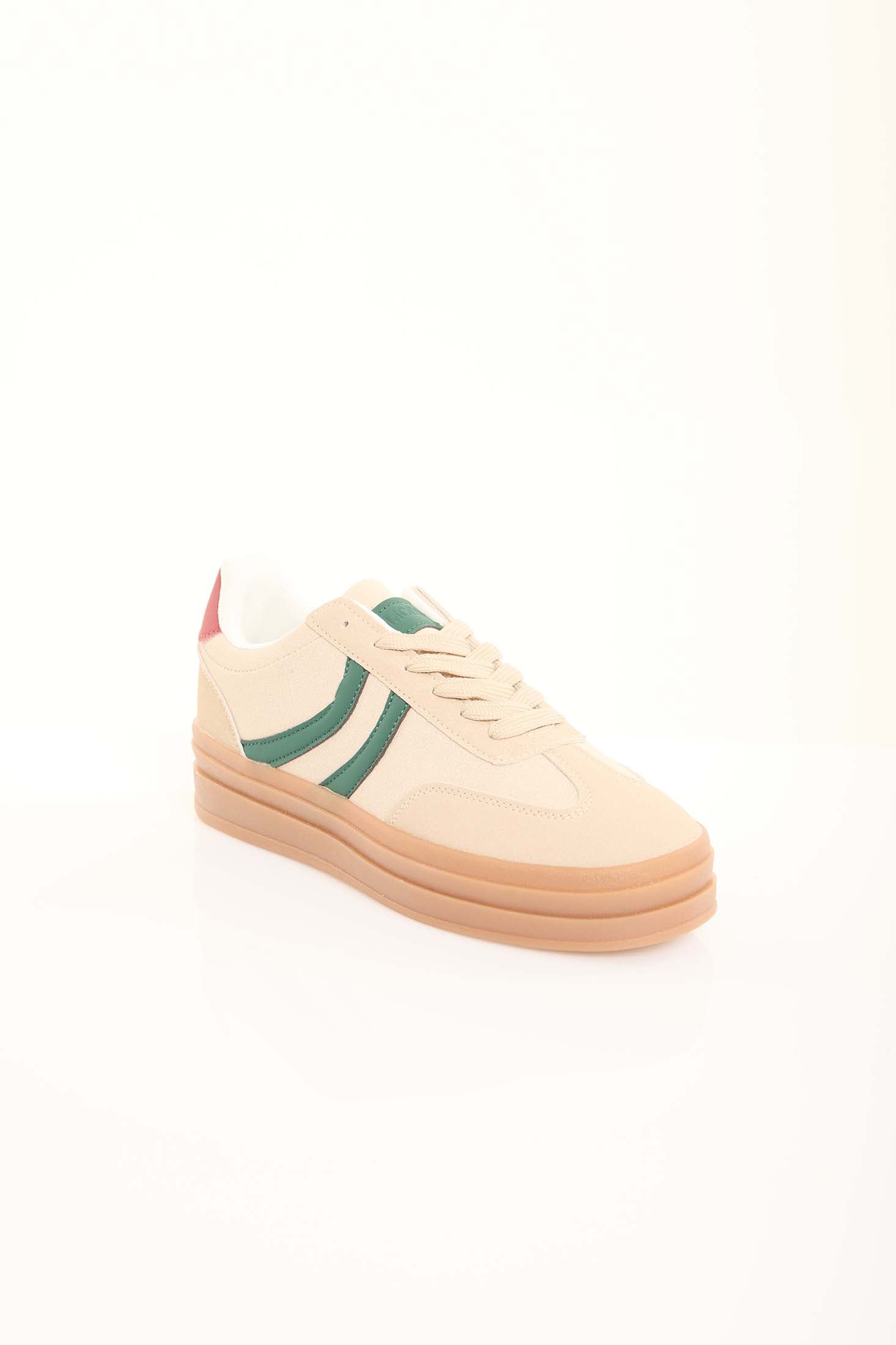 Mid-Sole Leather Shoes with Leopard Touch