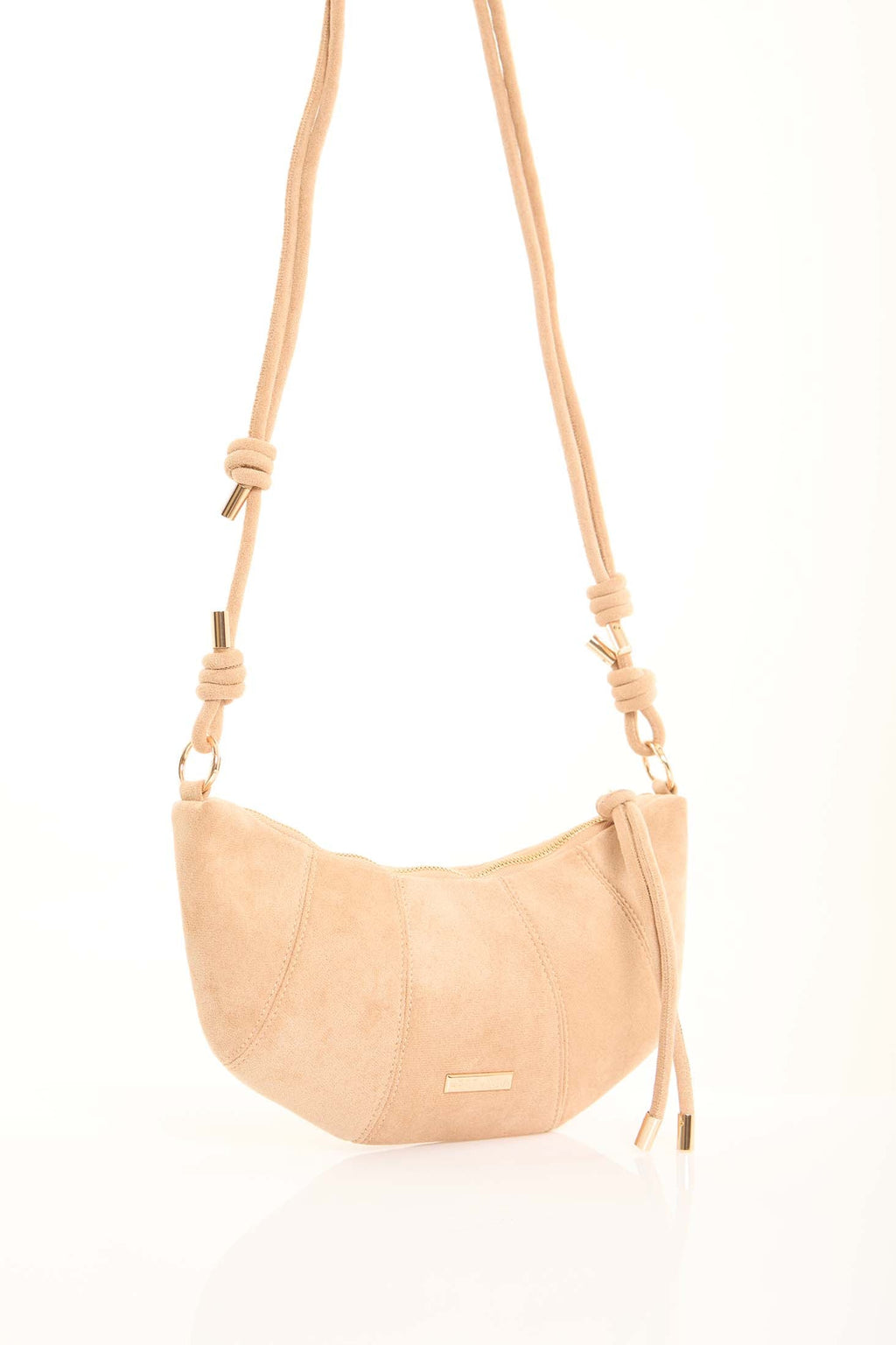 Suede Hobo Zipped Shoulder-Bag