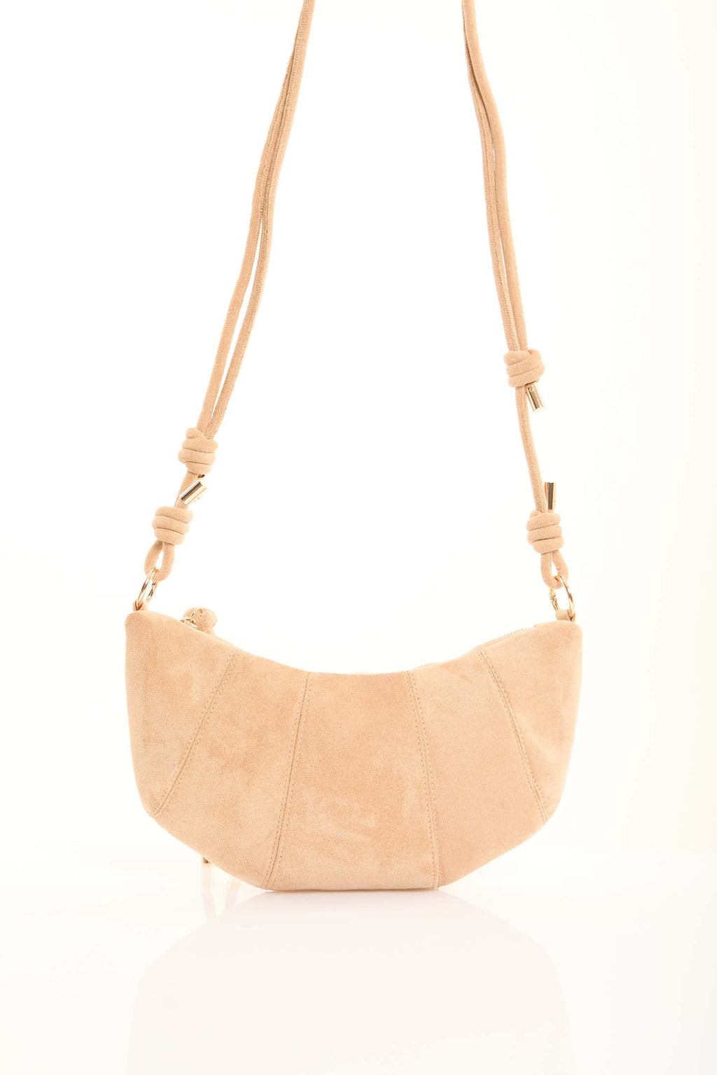 Suede Hobo Zipped Shoulder-Bag