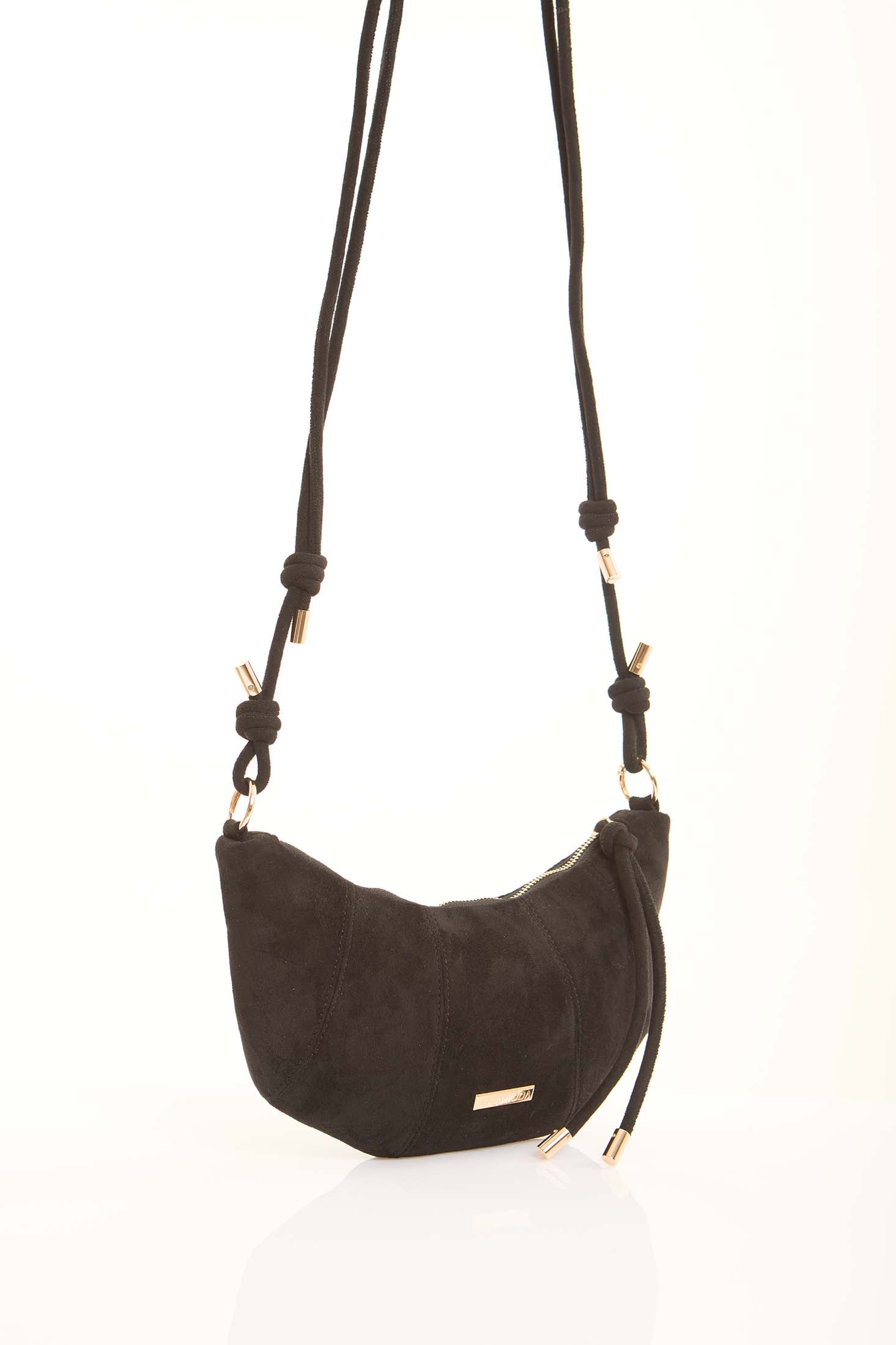 Suede Hobo Zipped Shoulder-Bag