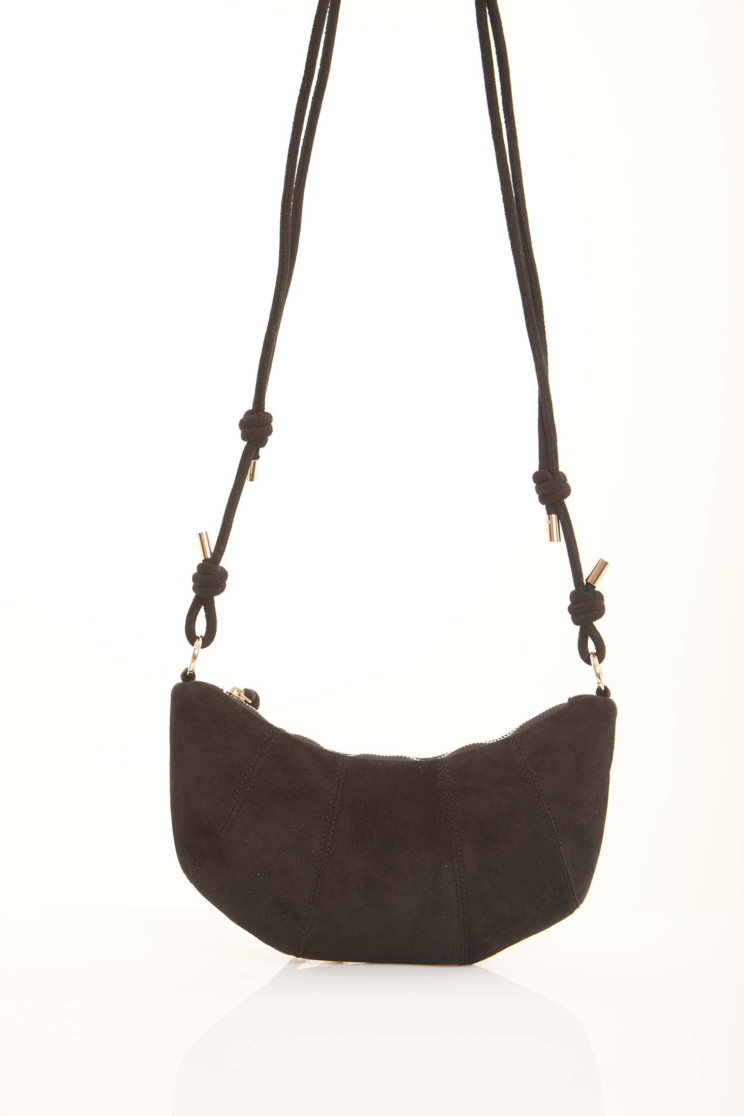 Suede Hobo Zipped Shoulder-Bag