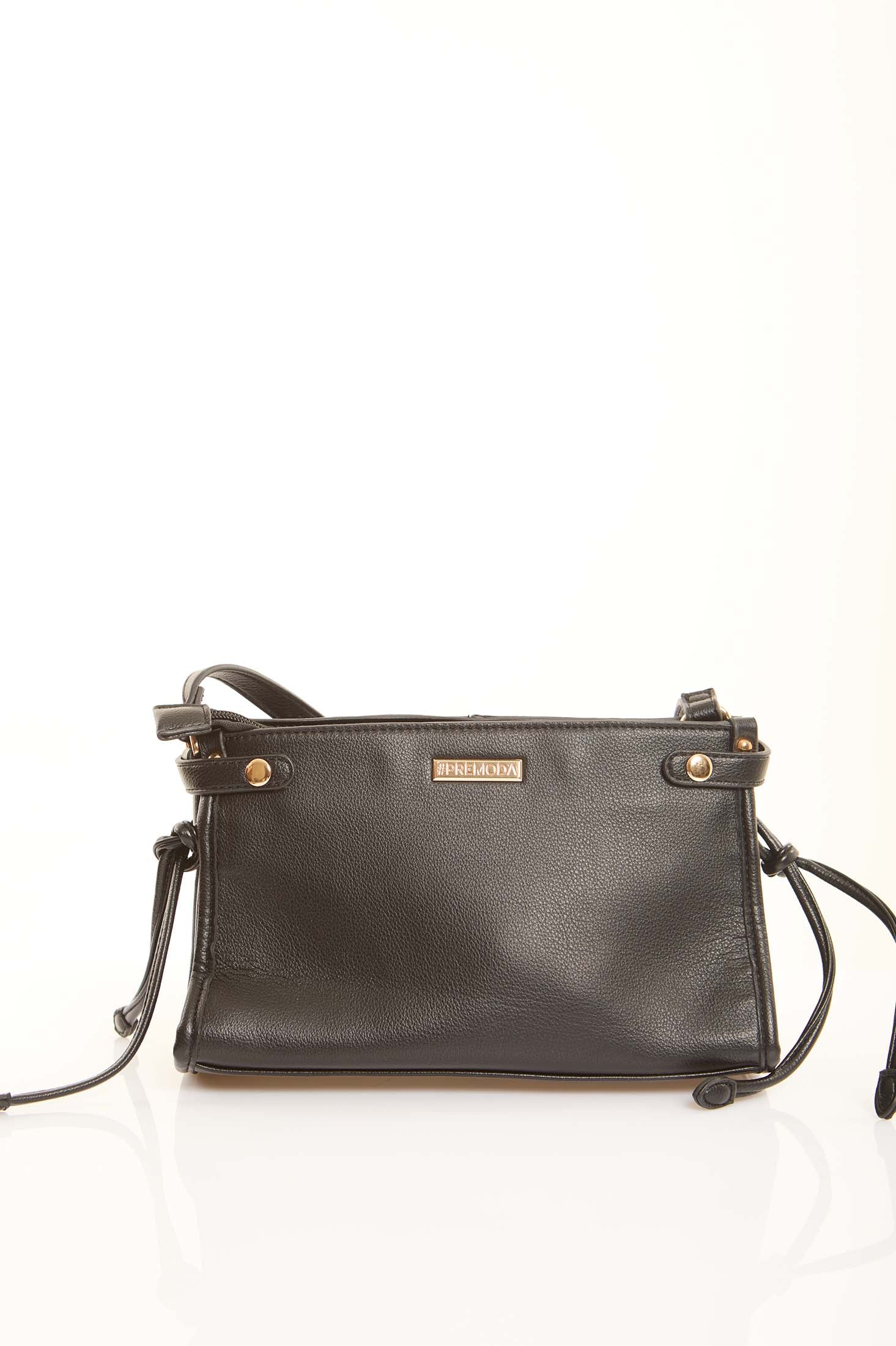 Decorative Belt with Stitches Crossbody Bag