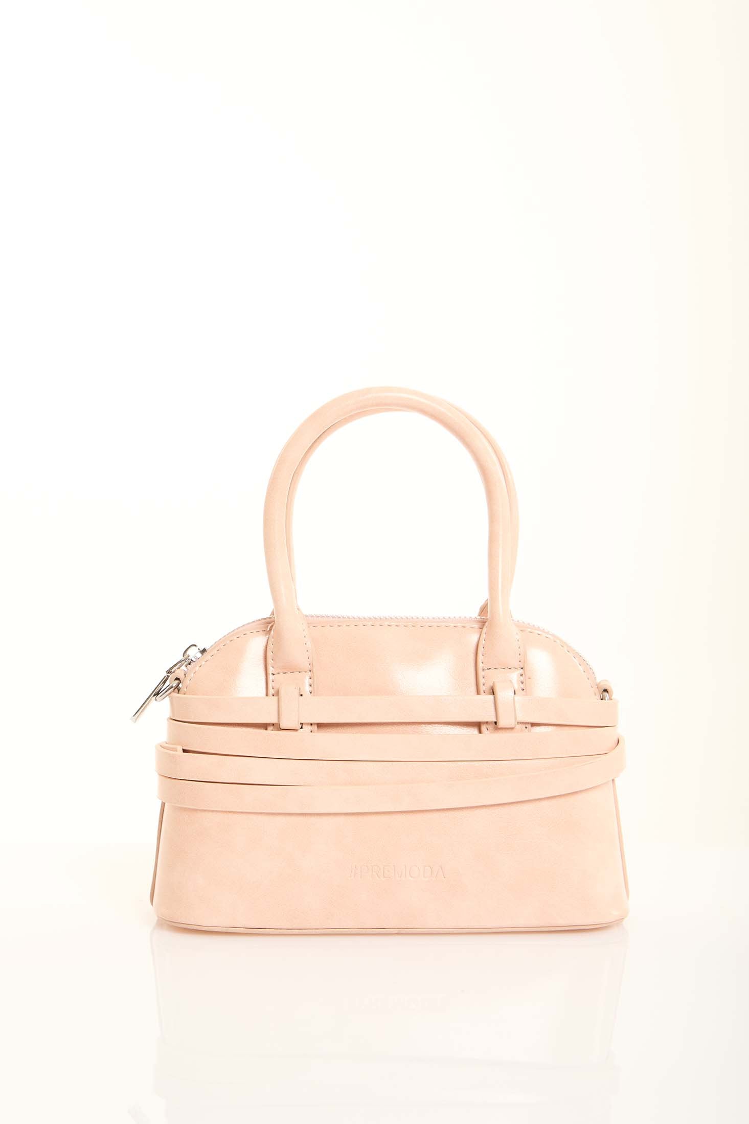 Multi-Belts Crossbody Bag with Decorative Keychain