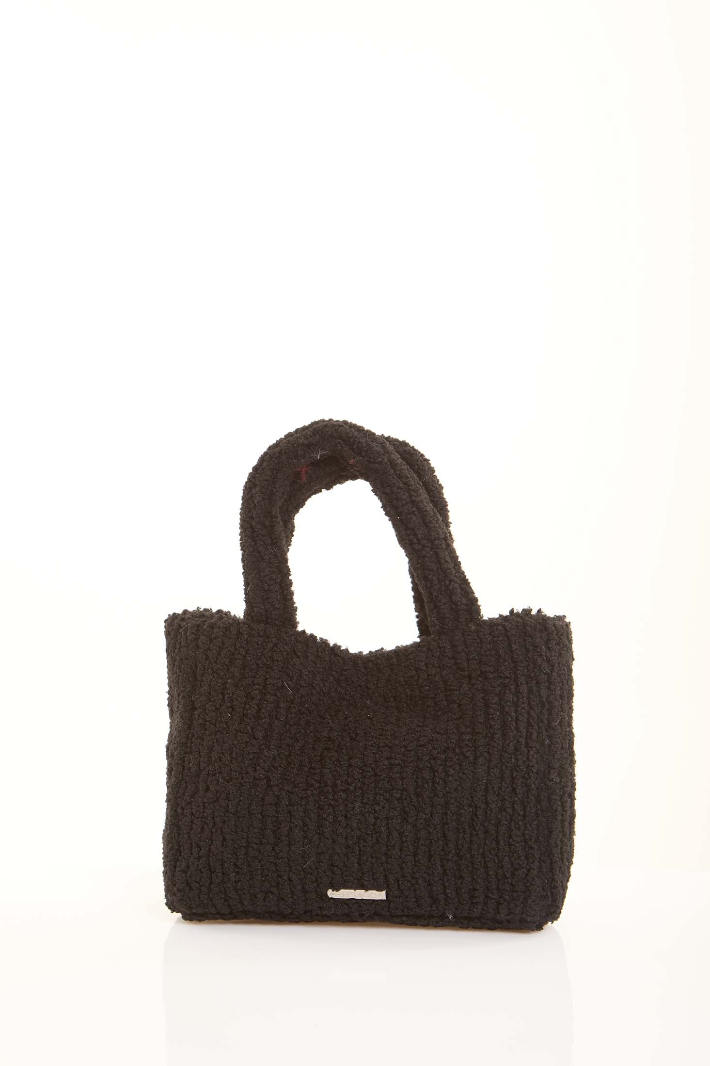 Mini Sherpa Ribbed Handbag