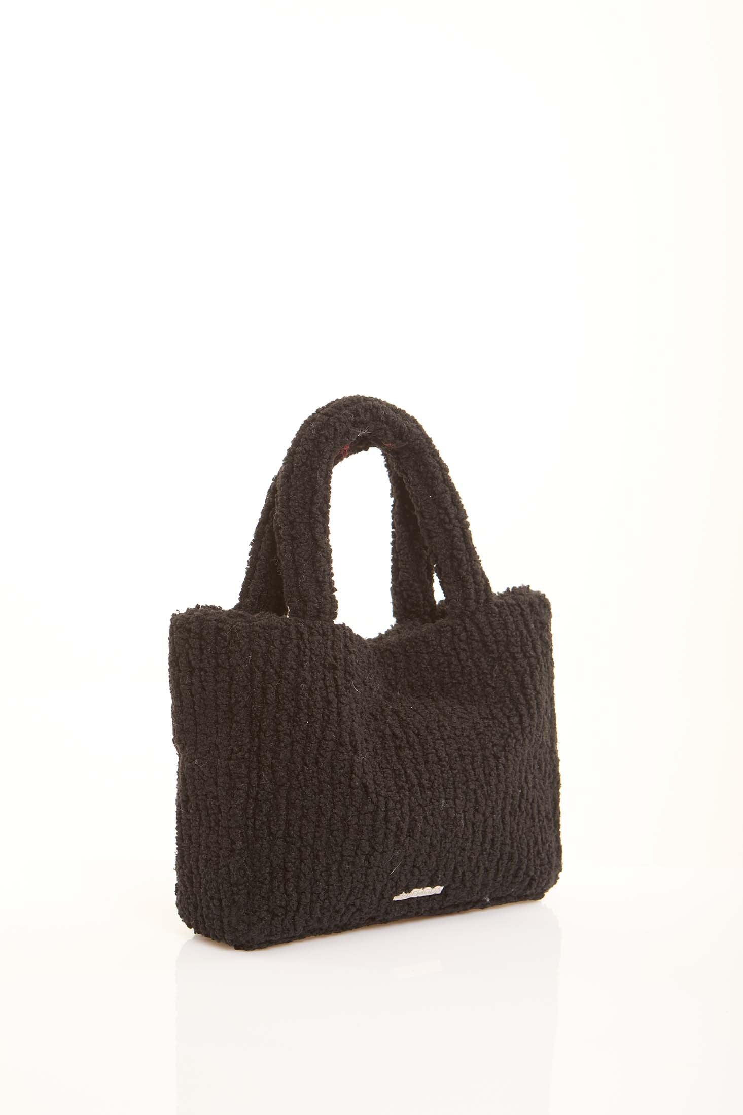 Mini Sherpa Ribbed Handbag