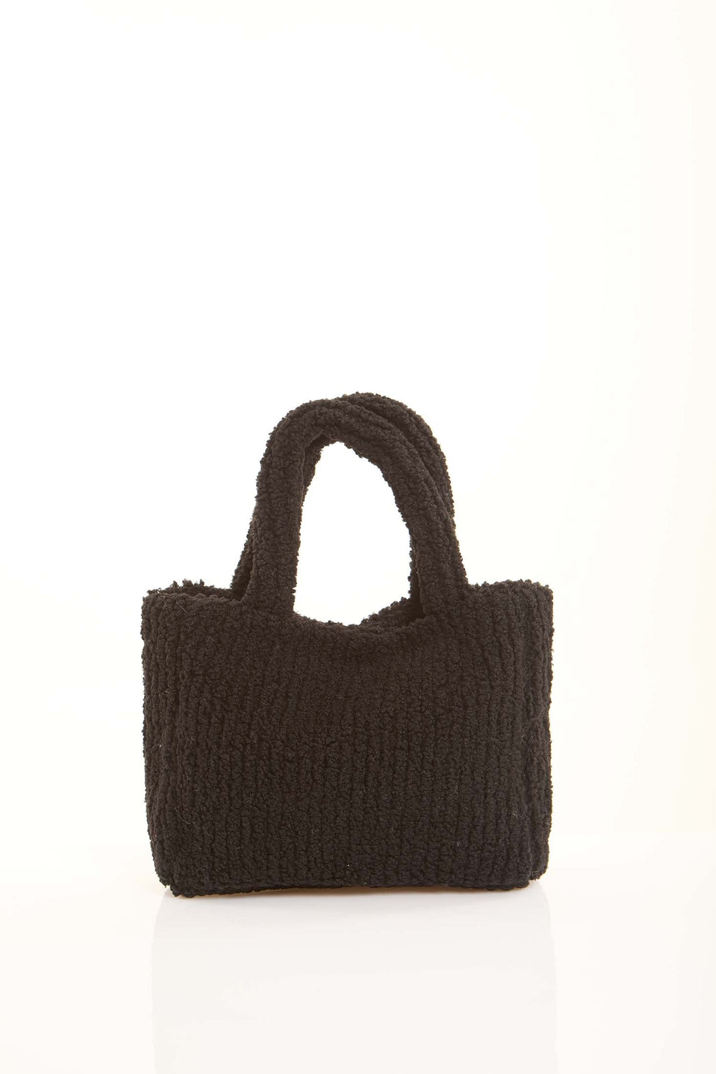 Mini Sherpa Ribbed Handbag