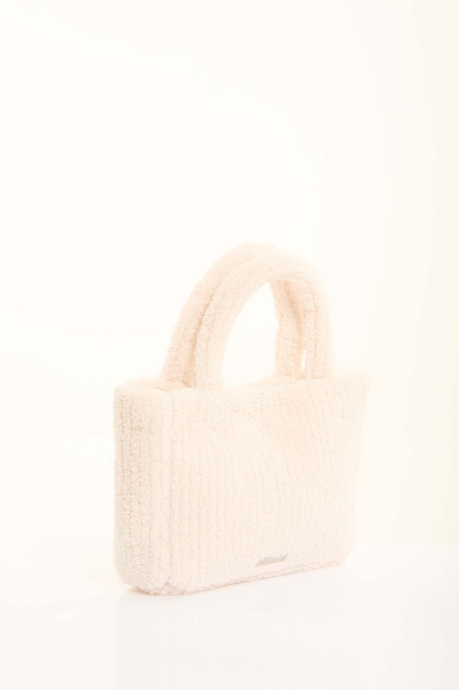 Mini Sherpa Ribbed Handbag