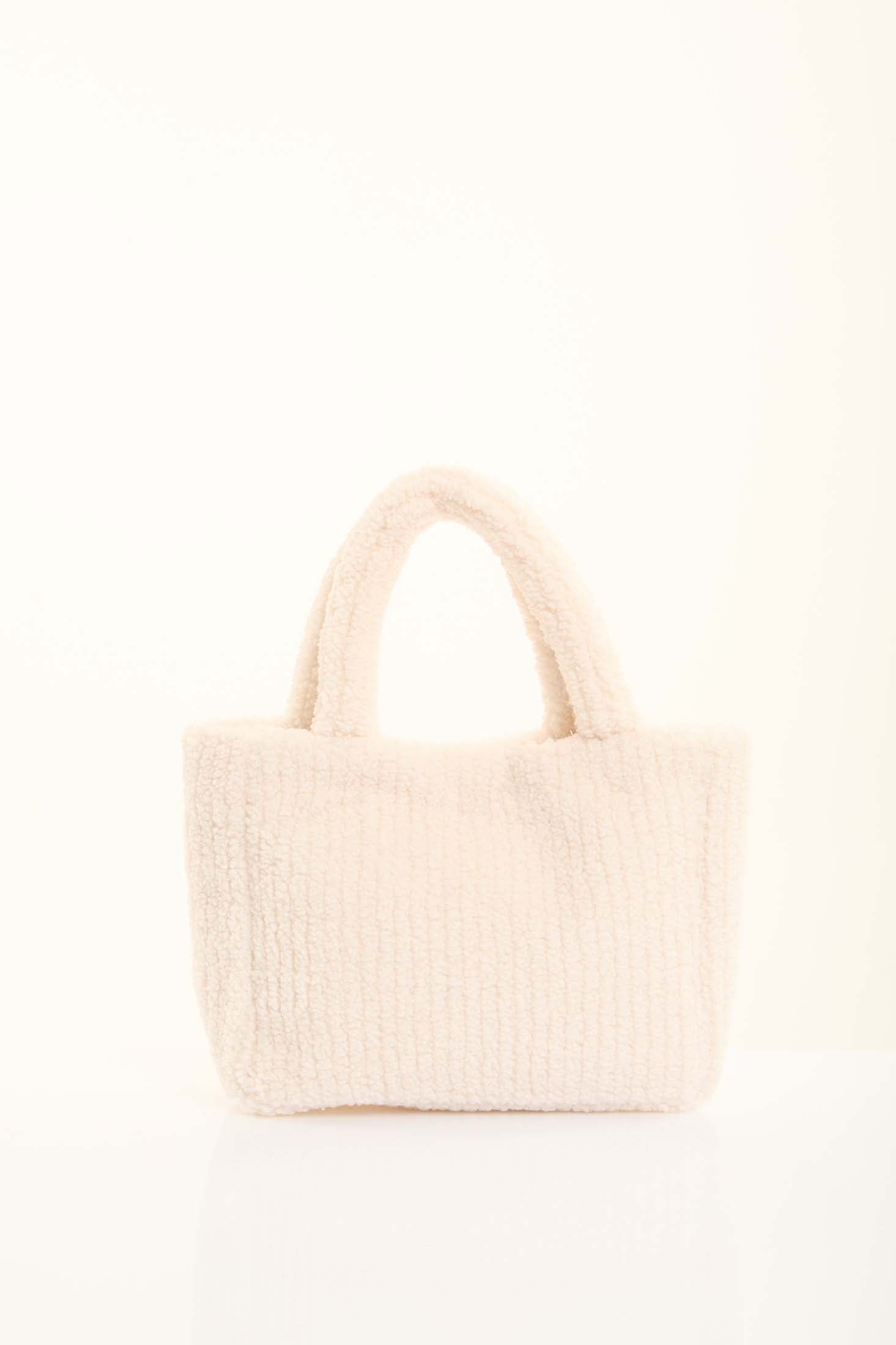 Mini Sherpa Ribbed Handbag