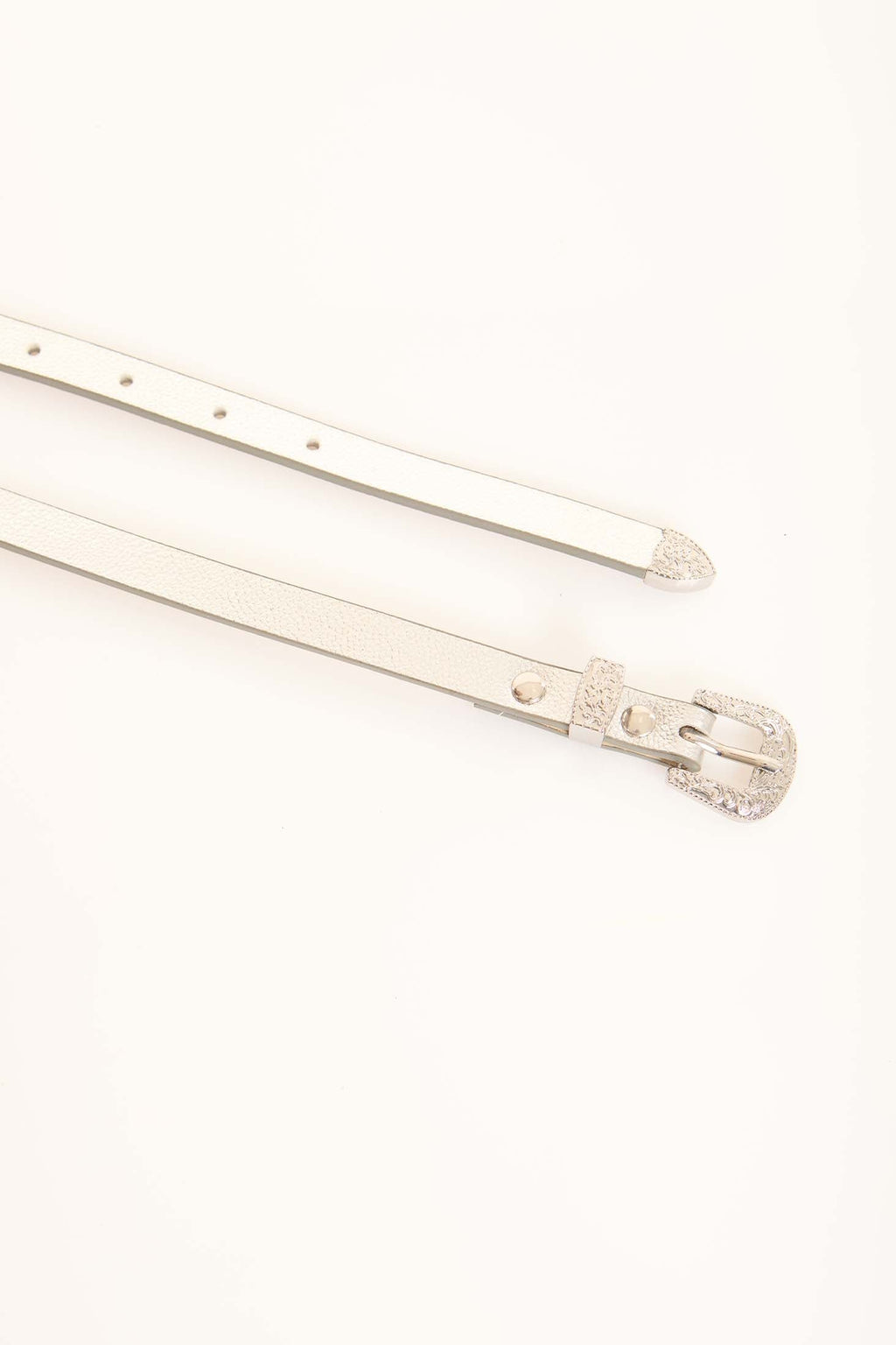 Vintage Western Buckle Slim Belt