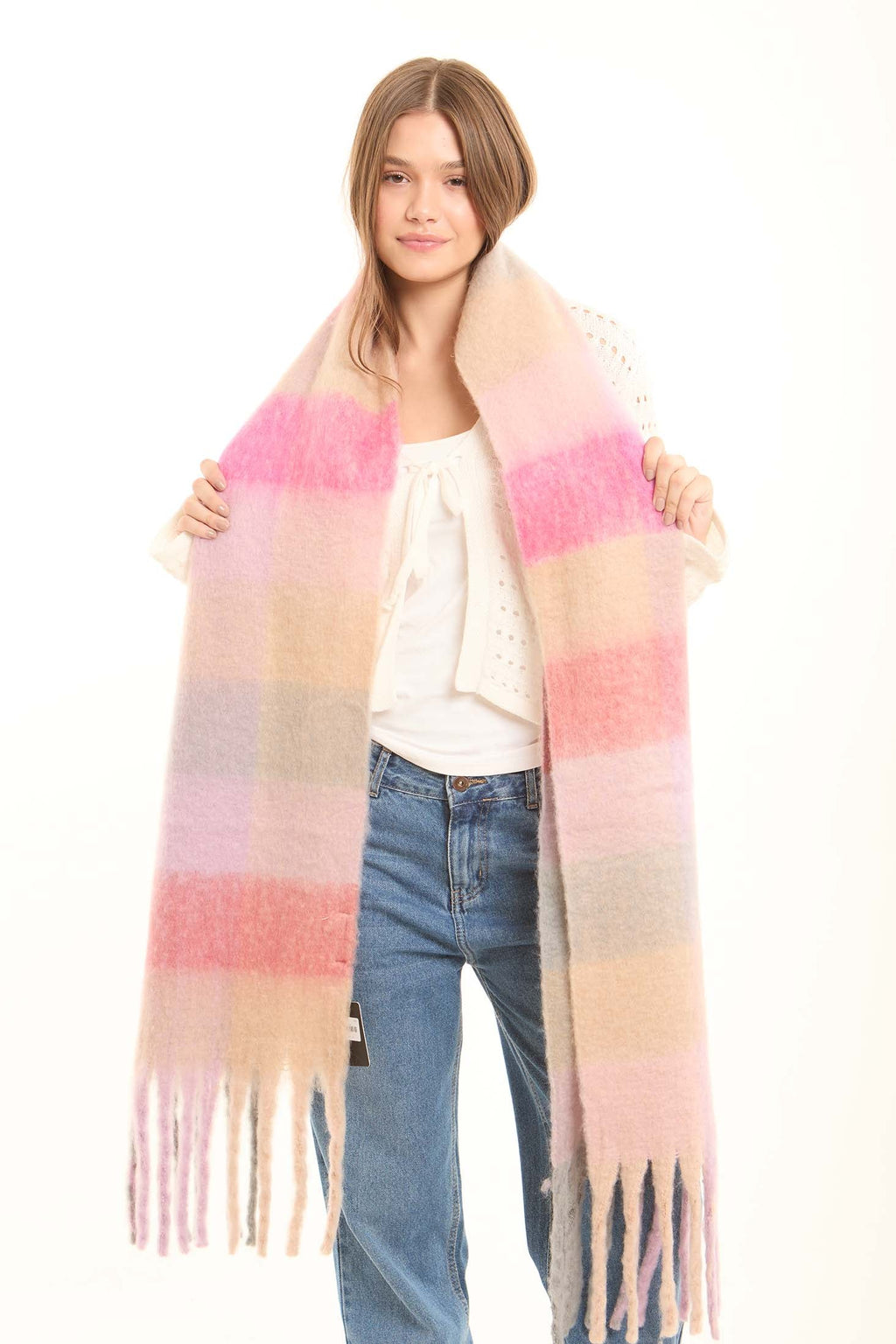 Casual Plaids Soft Winter Shawl