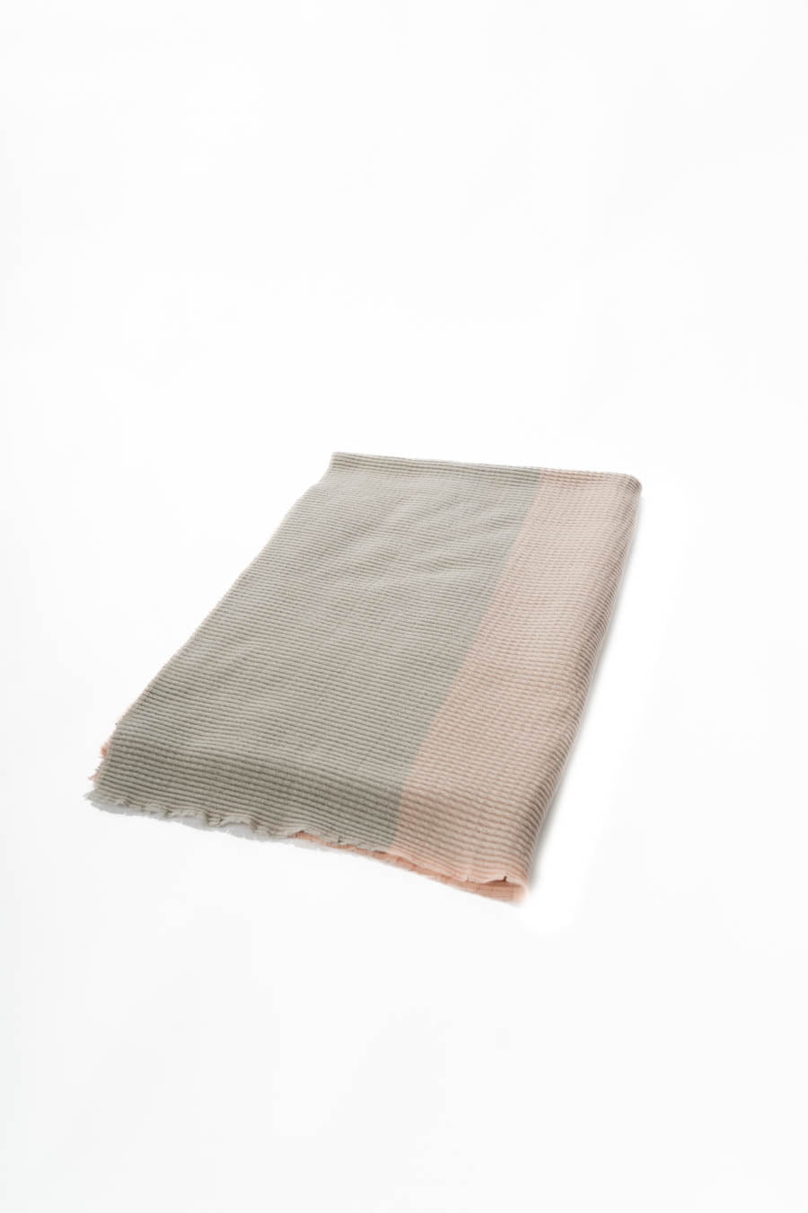 Block Colors Ribbed Shawl