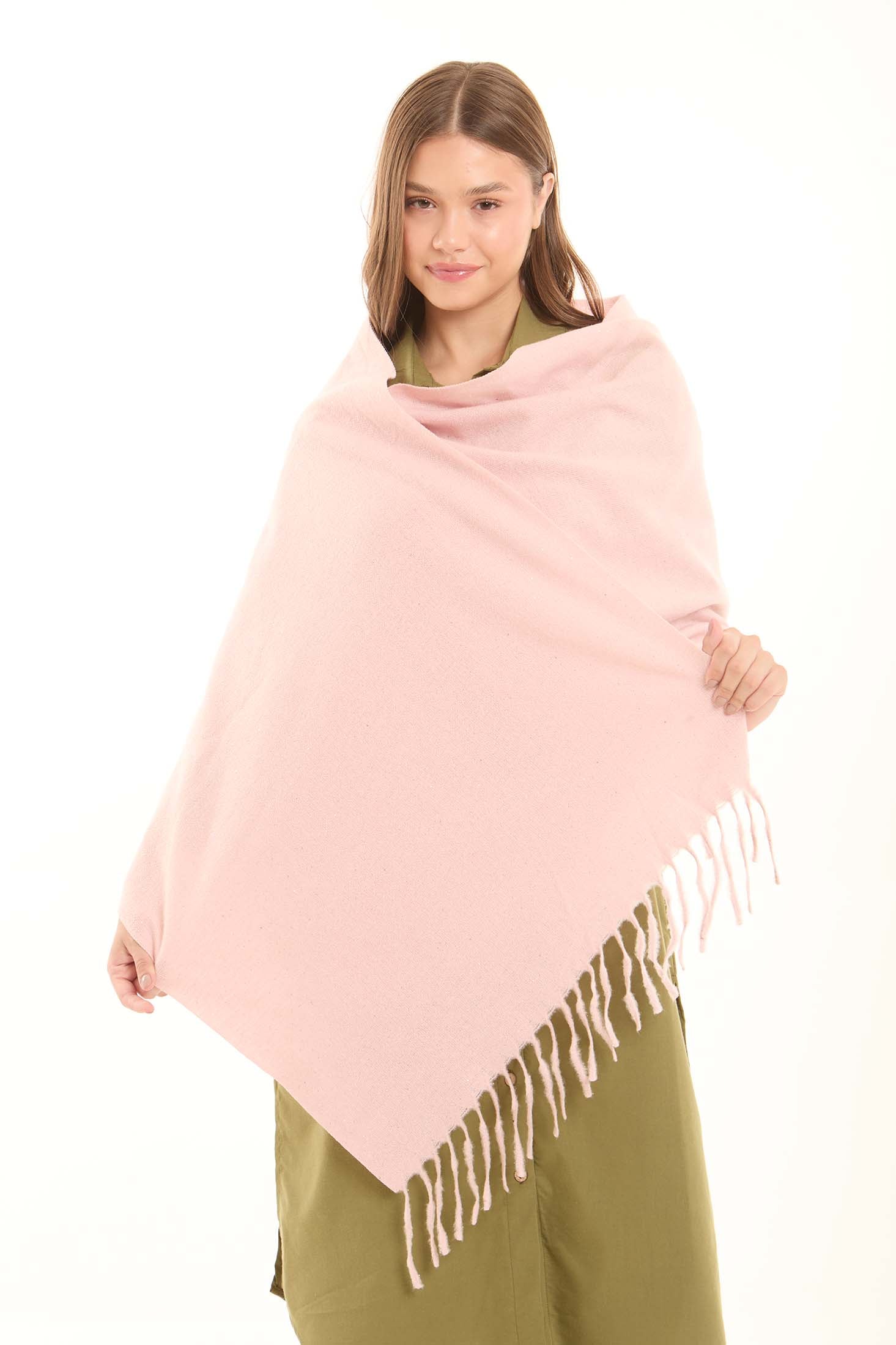 Solid Slip On Soft Scarf