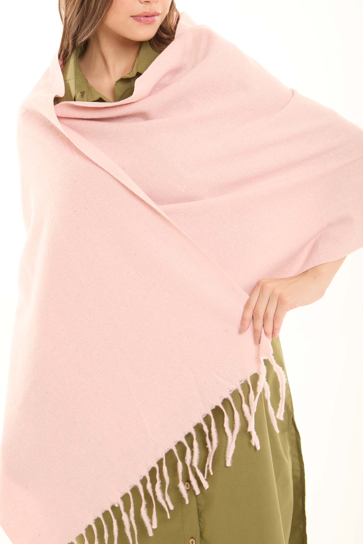 Solid Slip On Soft Scarf