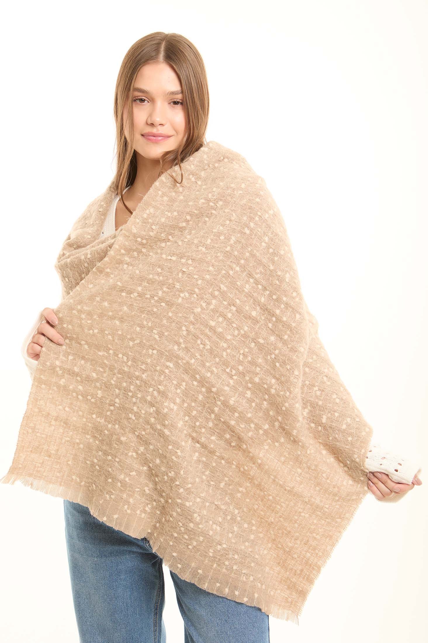 Lightweight Lifestyle Shawl with Stitches