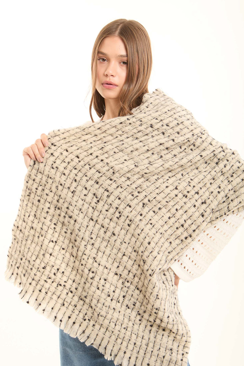 Lightweight Lifestyle Shawl with Stitches