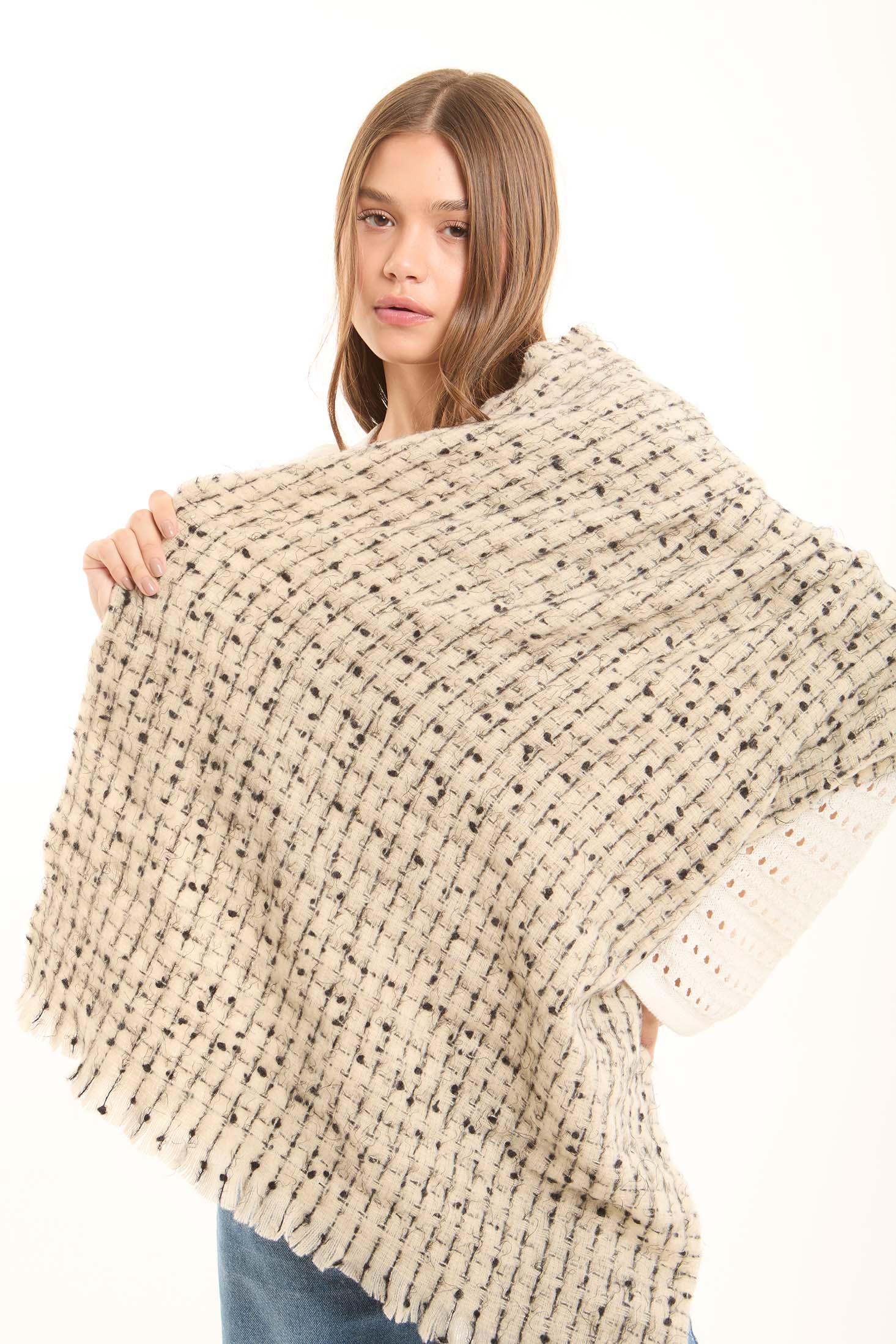 Lightweight Lifestyle Shawl with Stitches