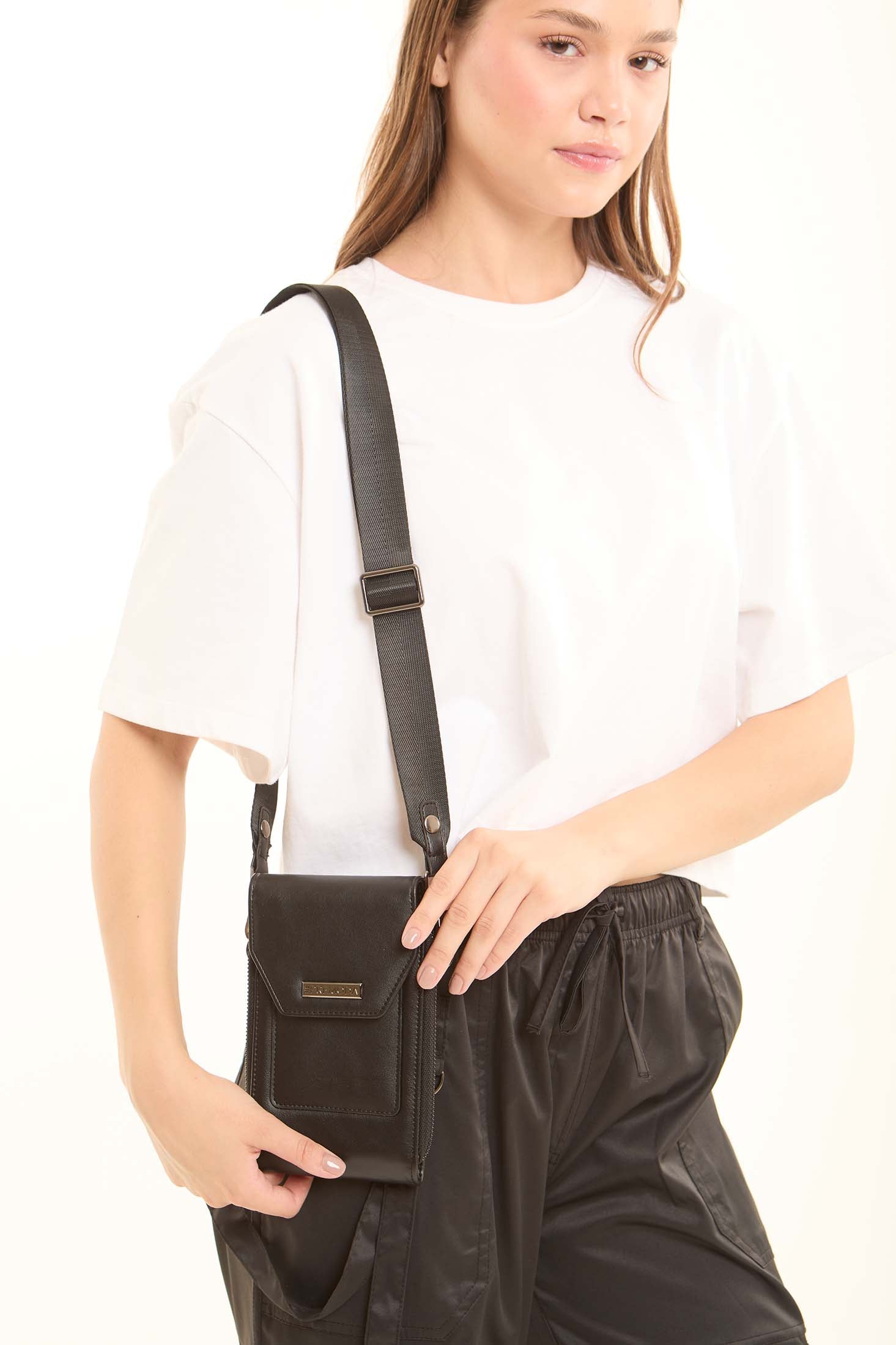 Black Mini Crossbody Phone Bag