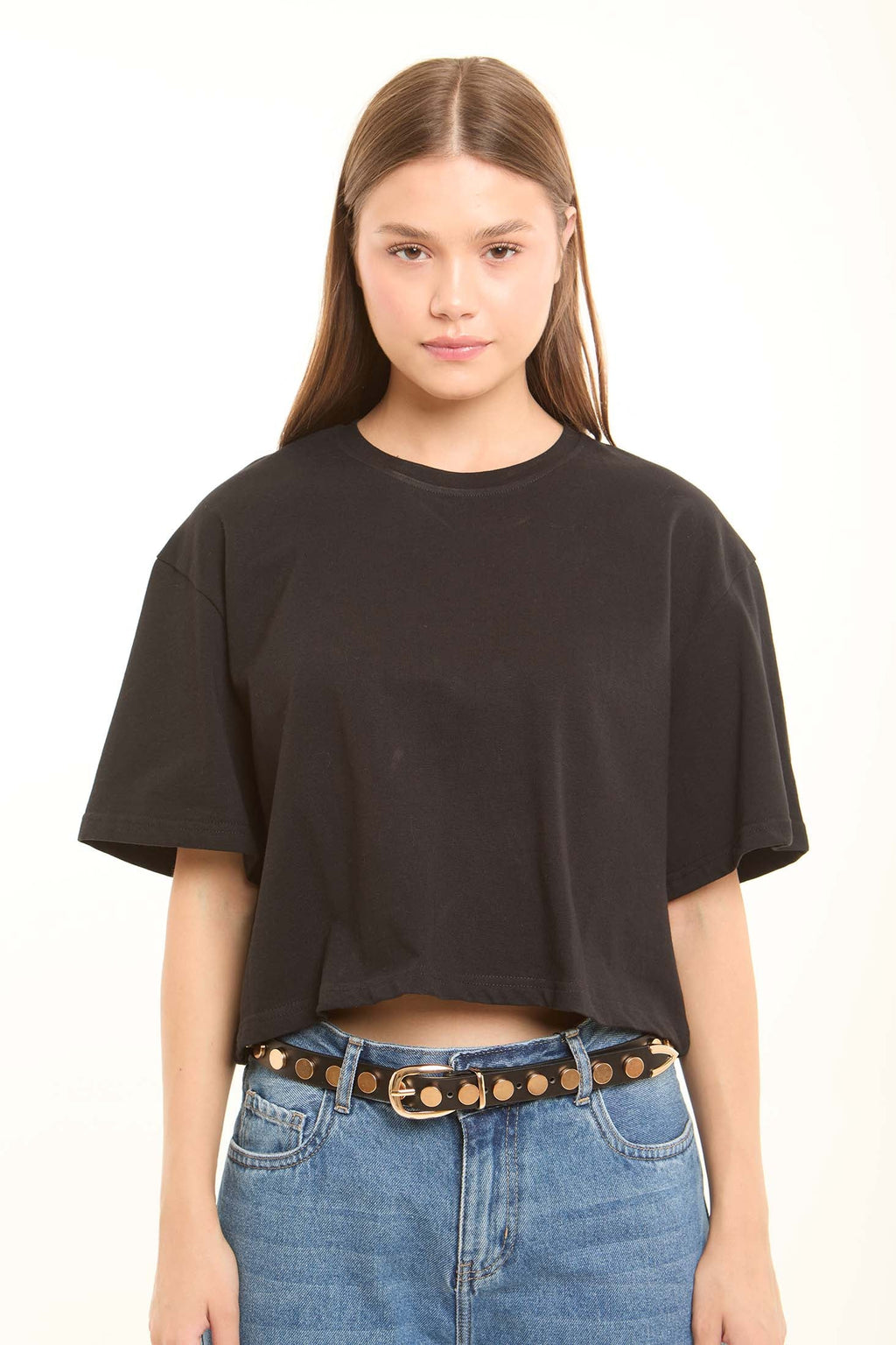 Studded Slim Casual Belt