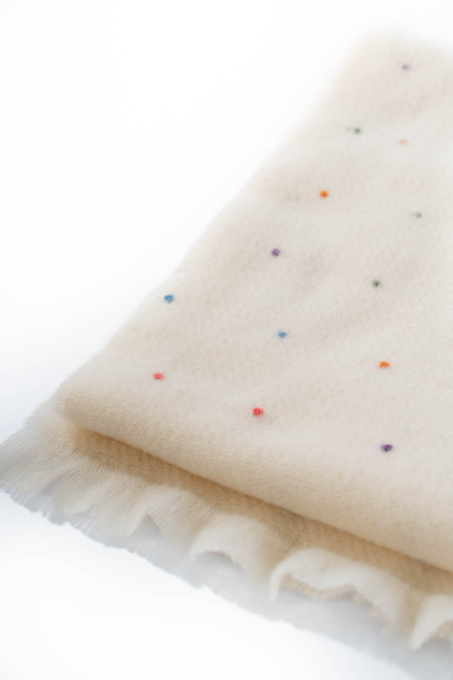 Coziness Shawl with Colorful Stitches