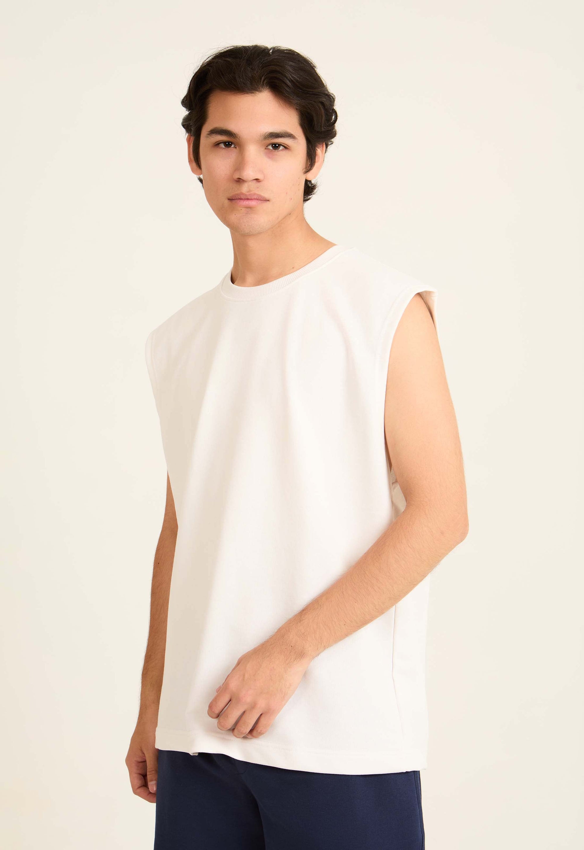 Sleeveless Slip On Solid Tank Top